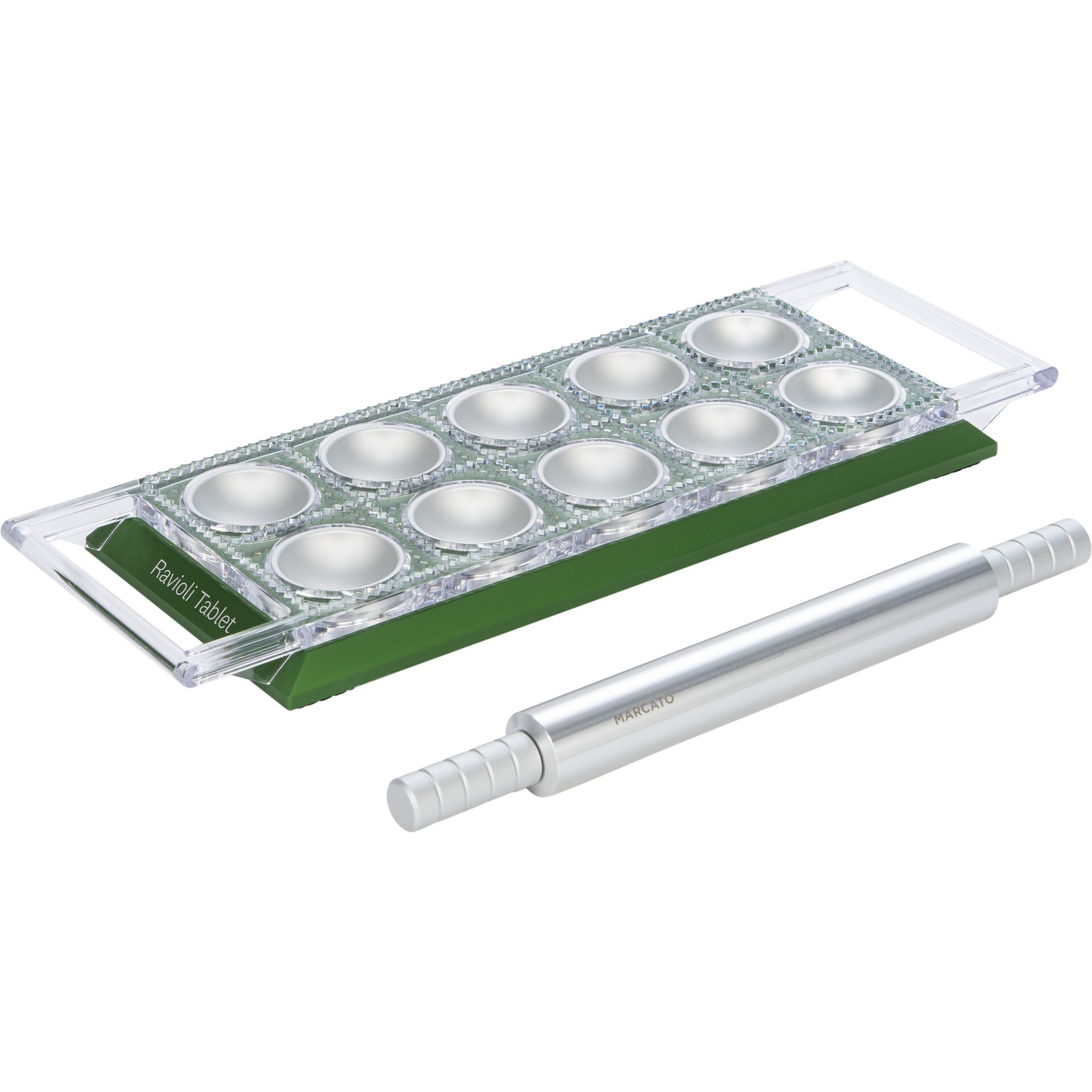 Marcato Ravioli Tablet Ravioli Tray green