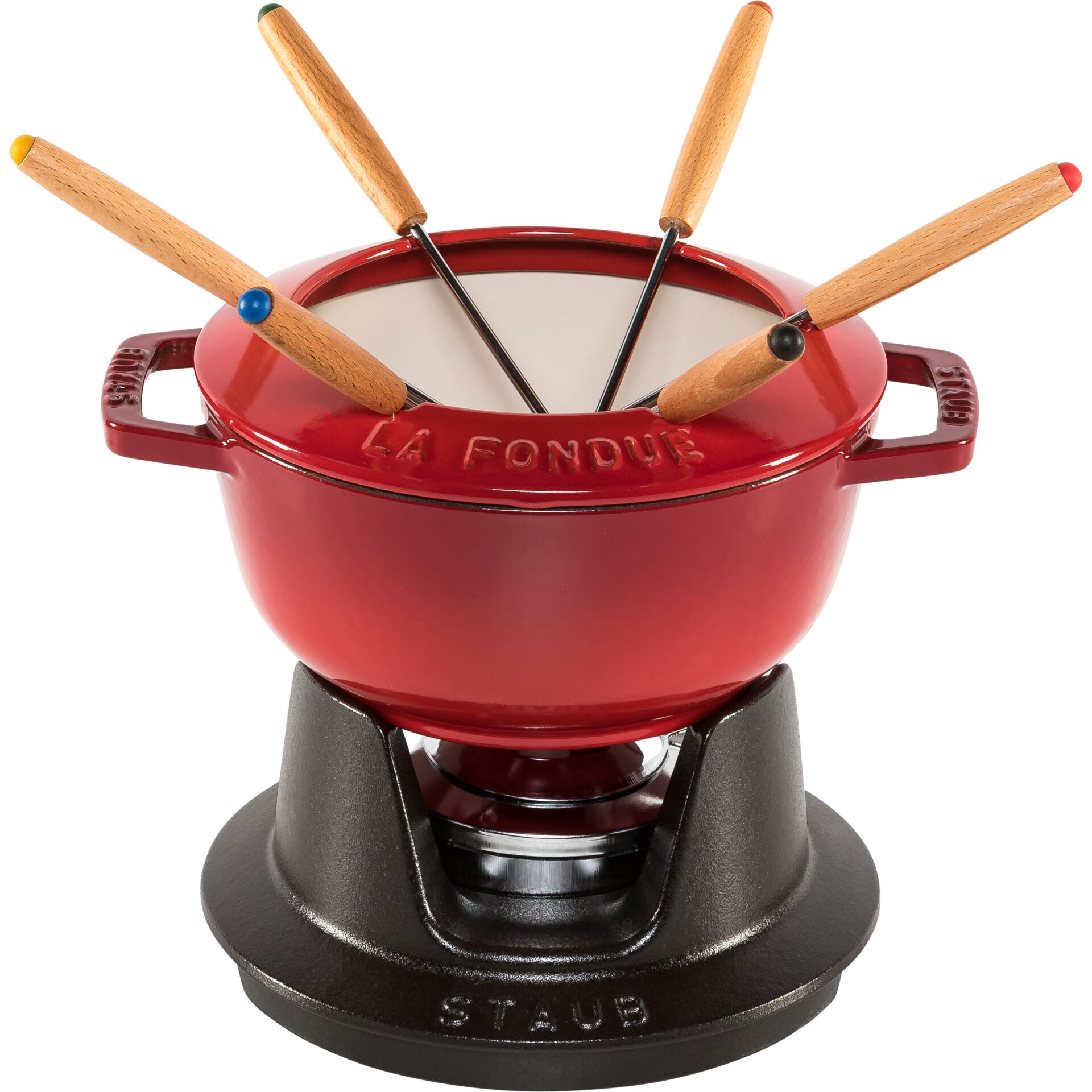 Staub La Fondue 18cm Cherry Red, Cast Iron