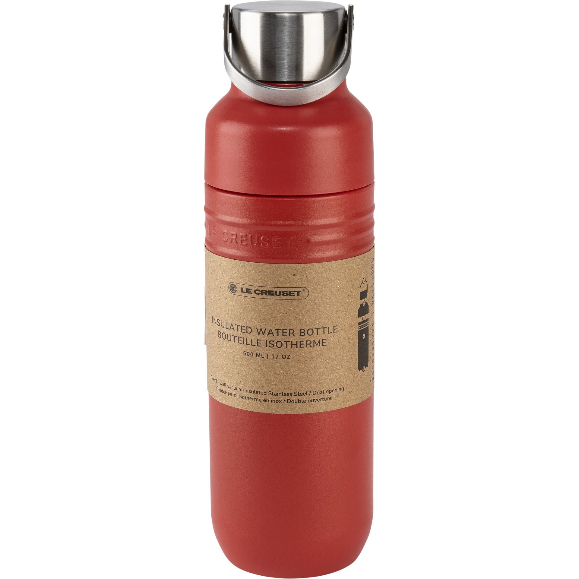 Le Creuset Water Bottle On The Go 500 ml cerise