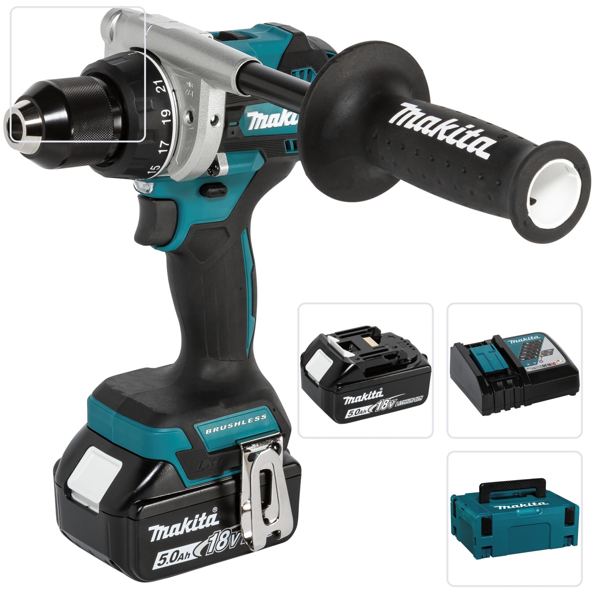 Makita DDF492RTJ Cordless Drill Driver 18V