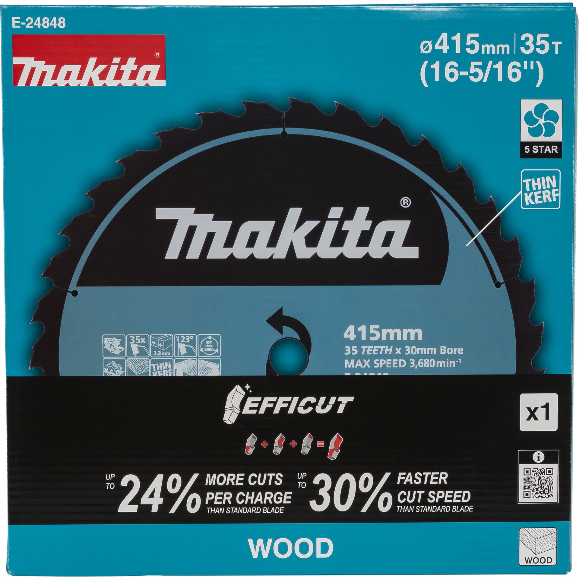 Makita E-24848 EFFICUT Saw Blade 415x2,3x30mm