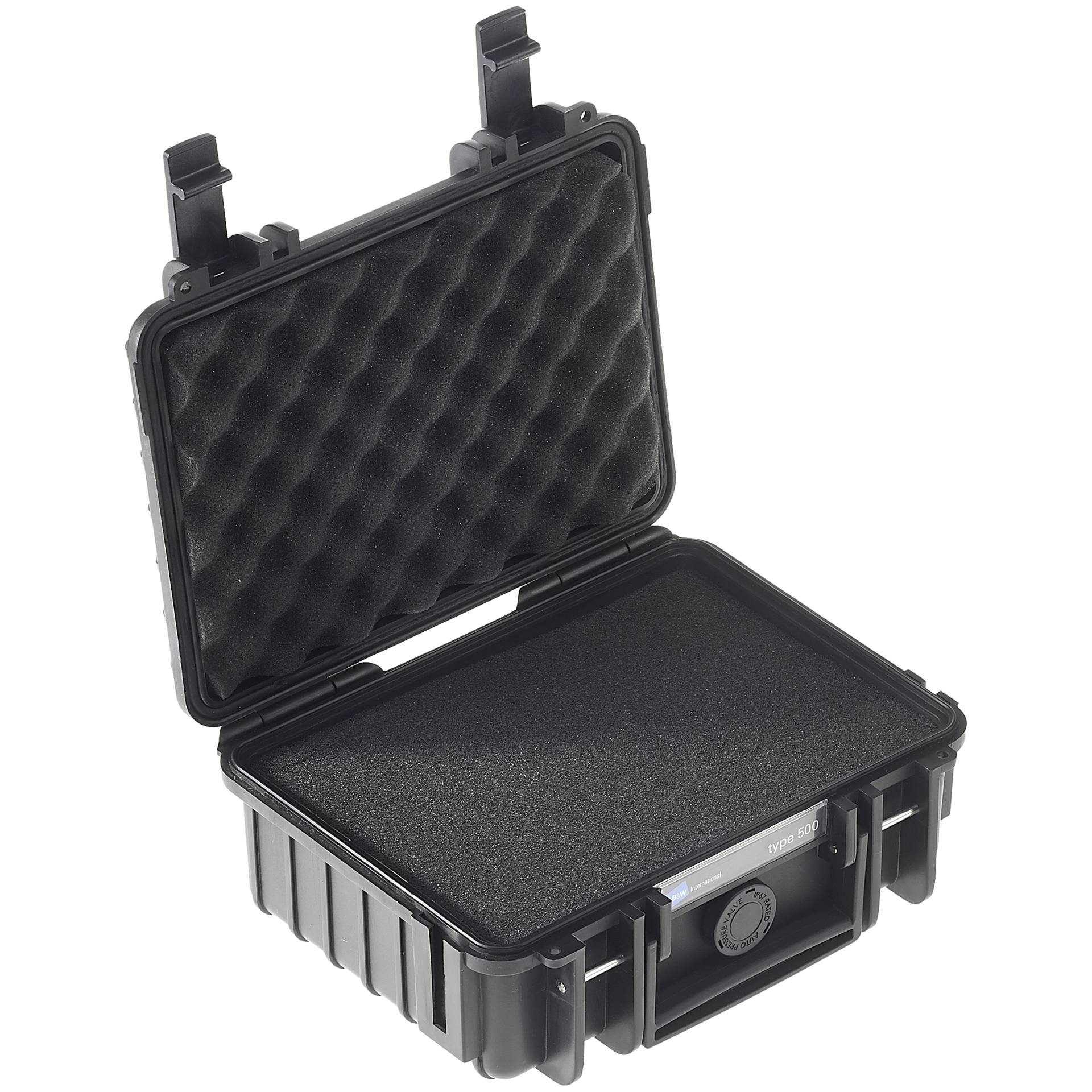 B&W outdoor.case Type 500 black with pre-cut foam insert