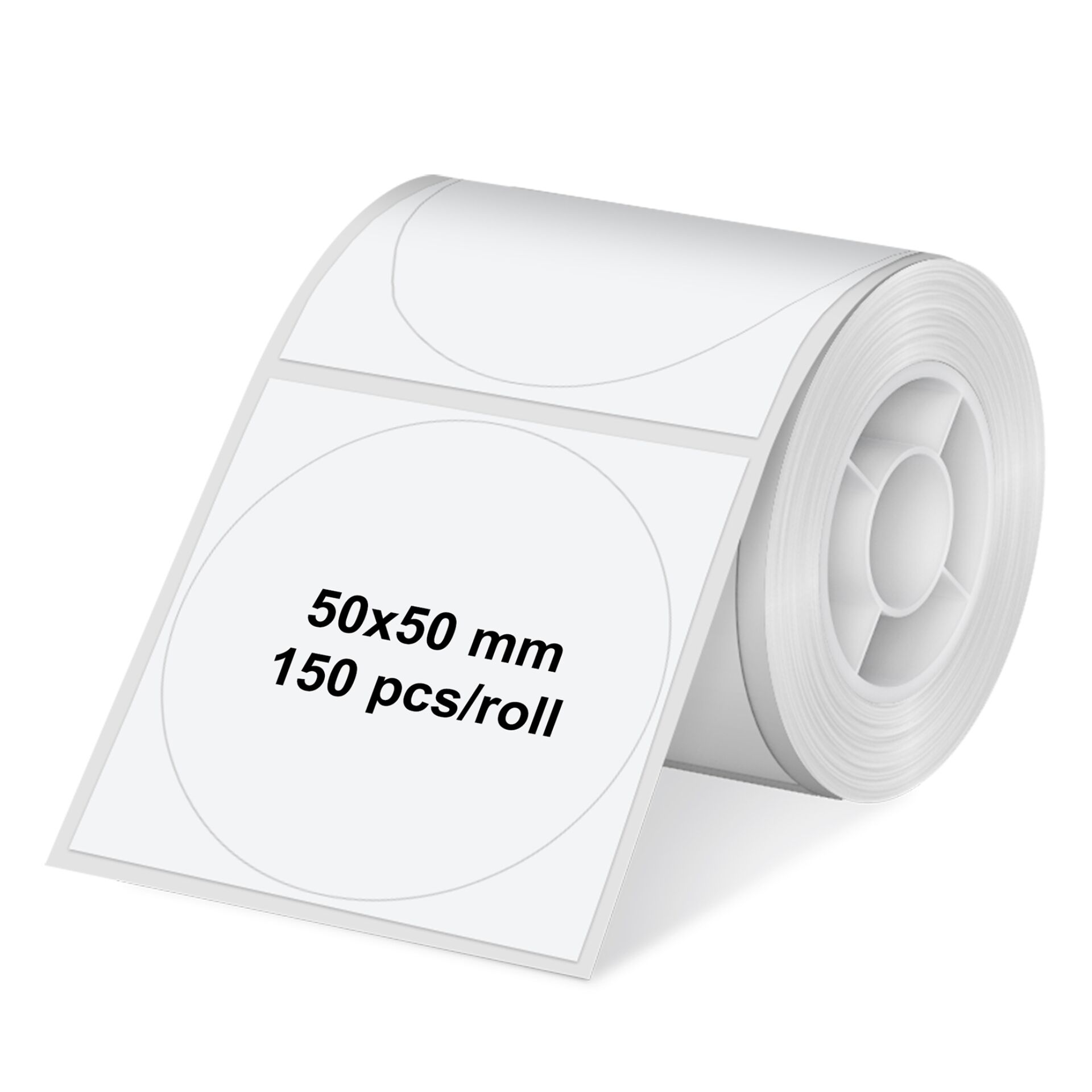 Olympia Label Roll 50 mm Round White (150 Labels)