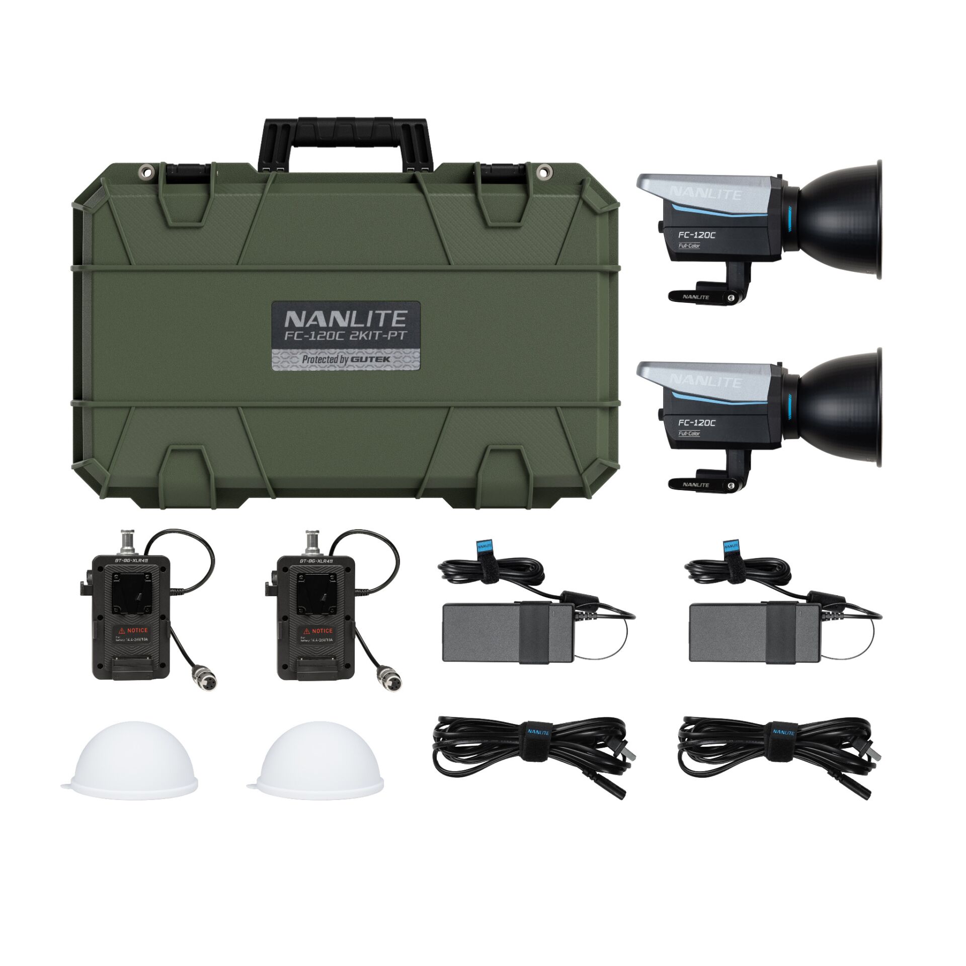 Nanlite FC-120C Full Color 2-Light Lighting Kit PT