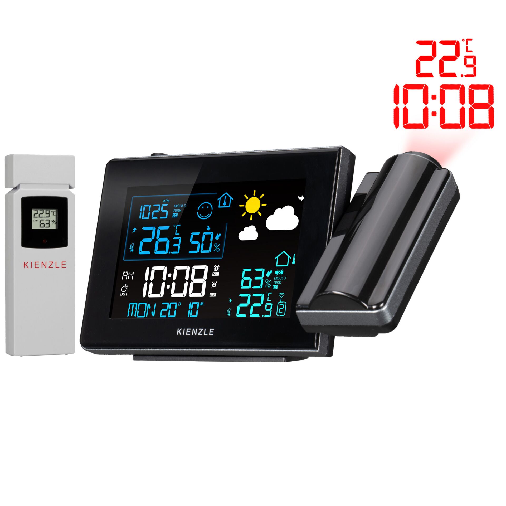 KIENZLE Home Weather Station with Projection