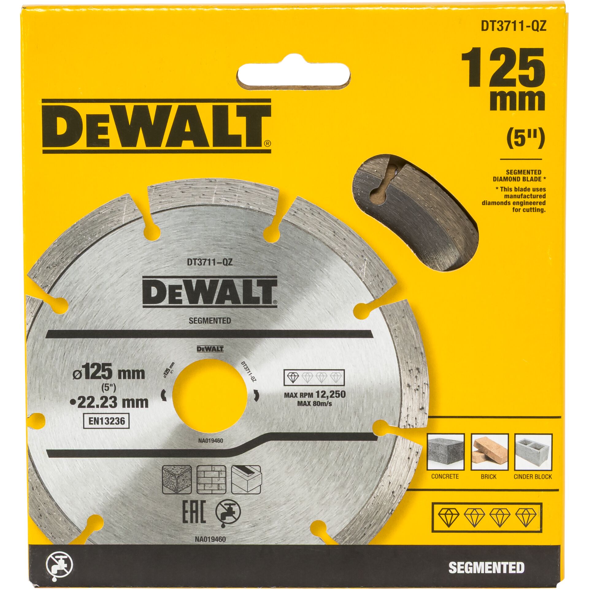 DeWalt DT3711-QZ Diamond Cutting Disc 125mm