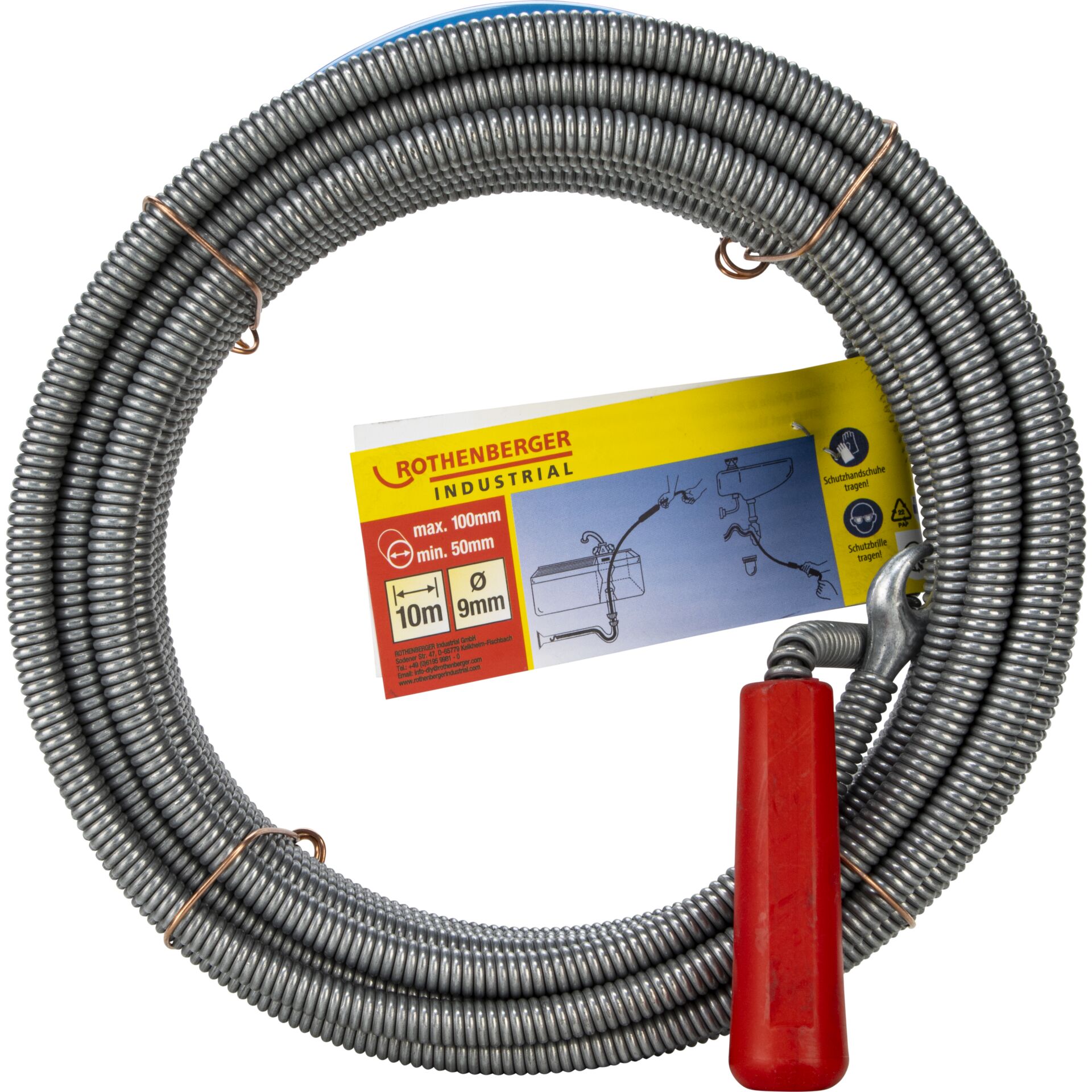 Rothenberger Industrial Cleaning Spiral with Retrieval Drill