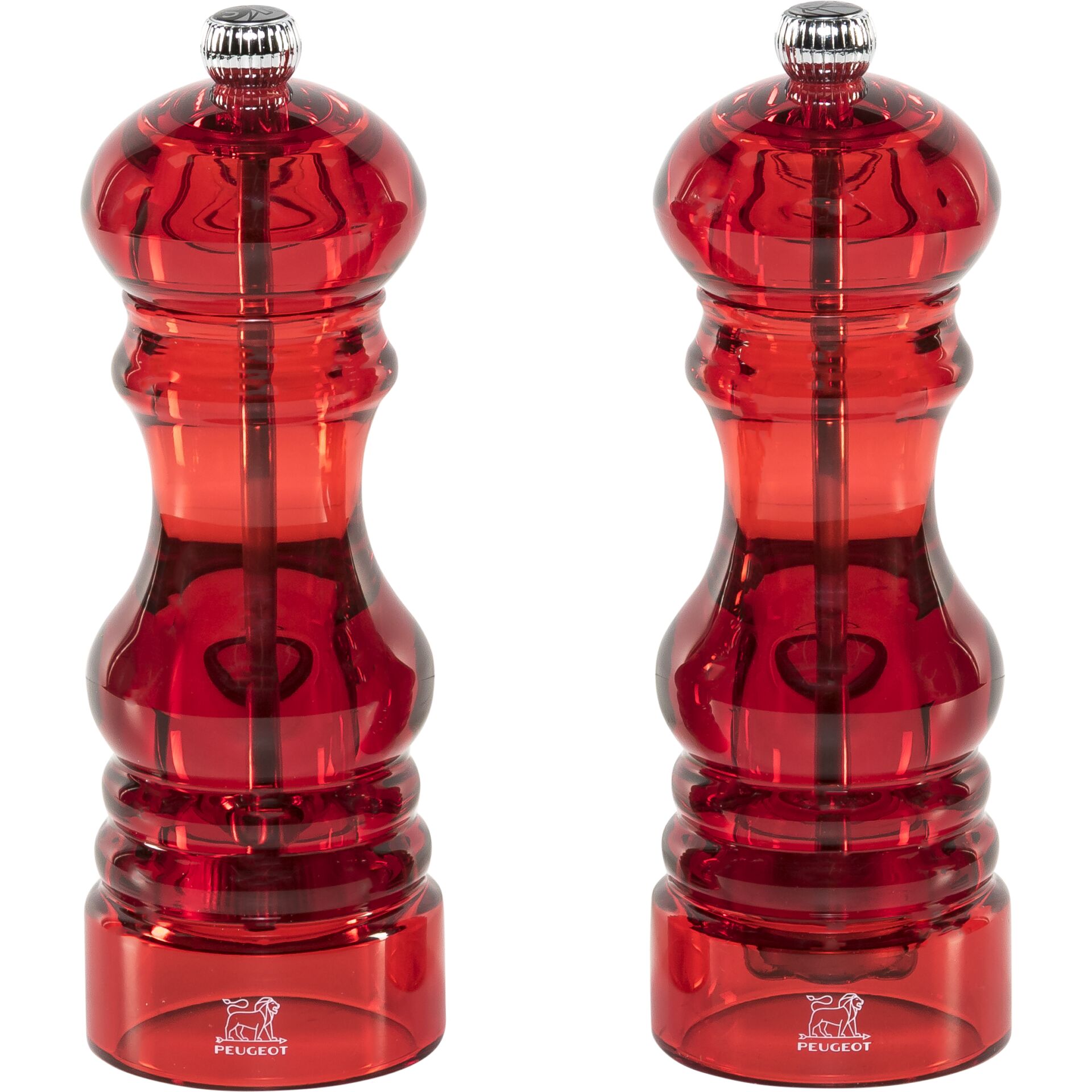 Peugeot Podium Salt and Pepper Mill 18 cm Duo Acryl red
