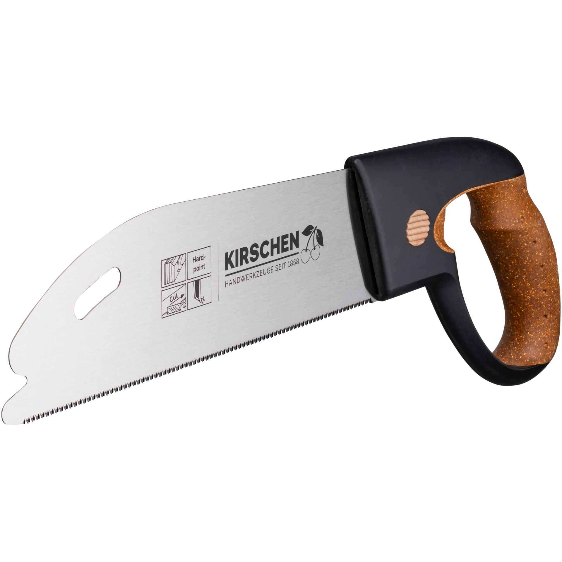 Kirschen Fine-cut saw with cork handle, 270 mm