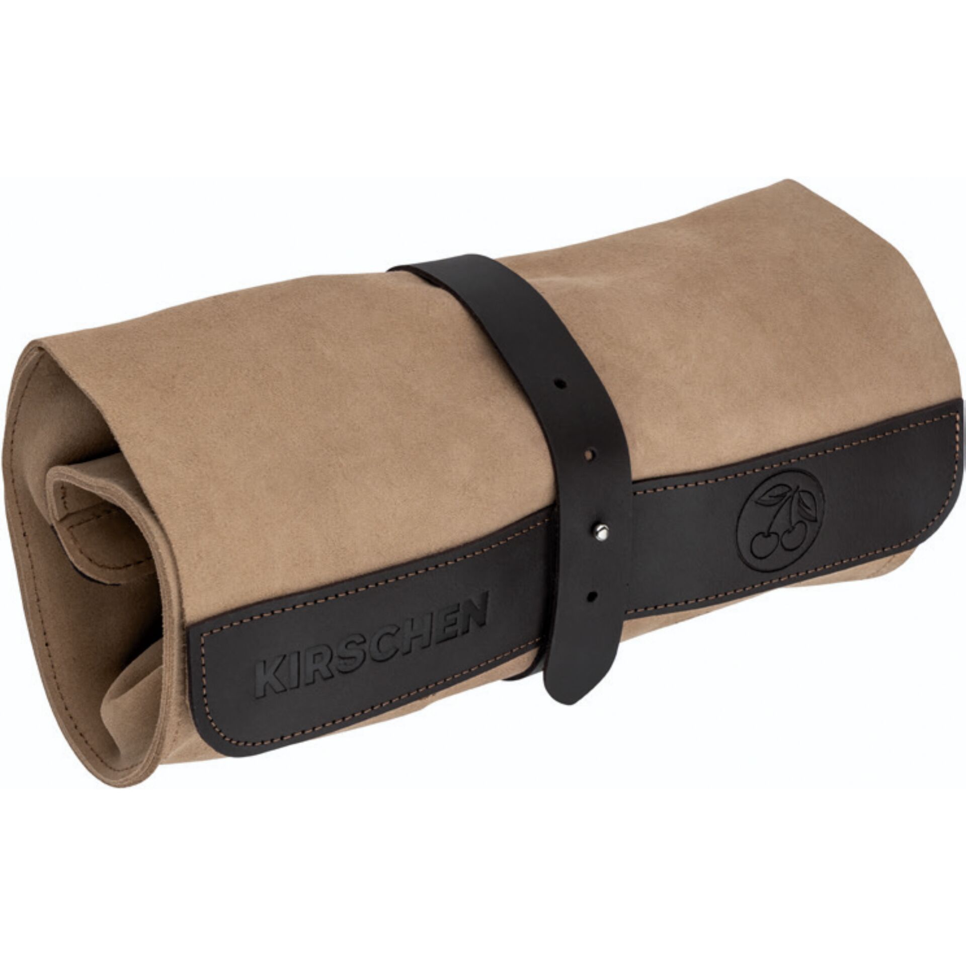 Kirschen Leather roll-up bag, empty 12 compartments