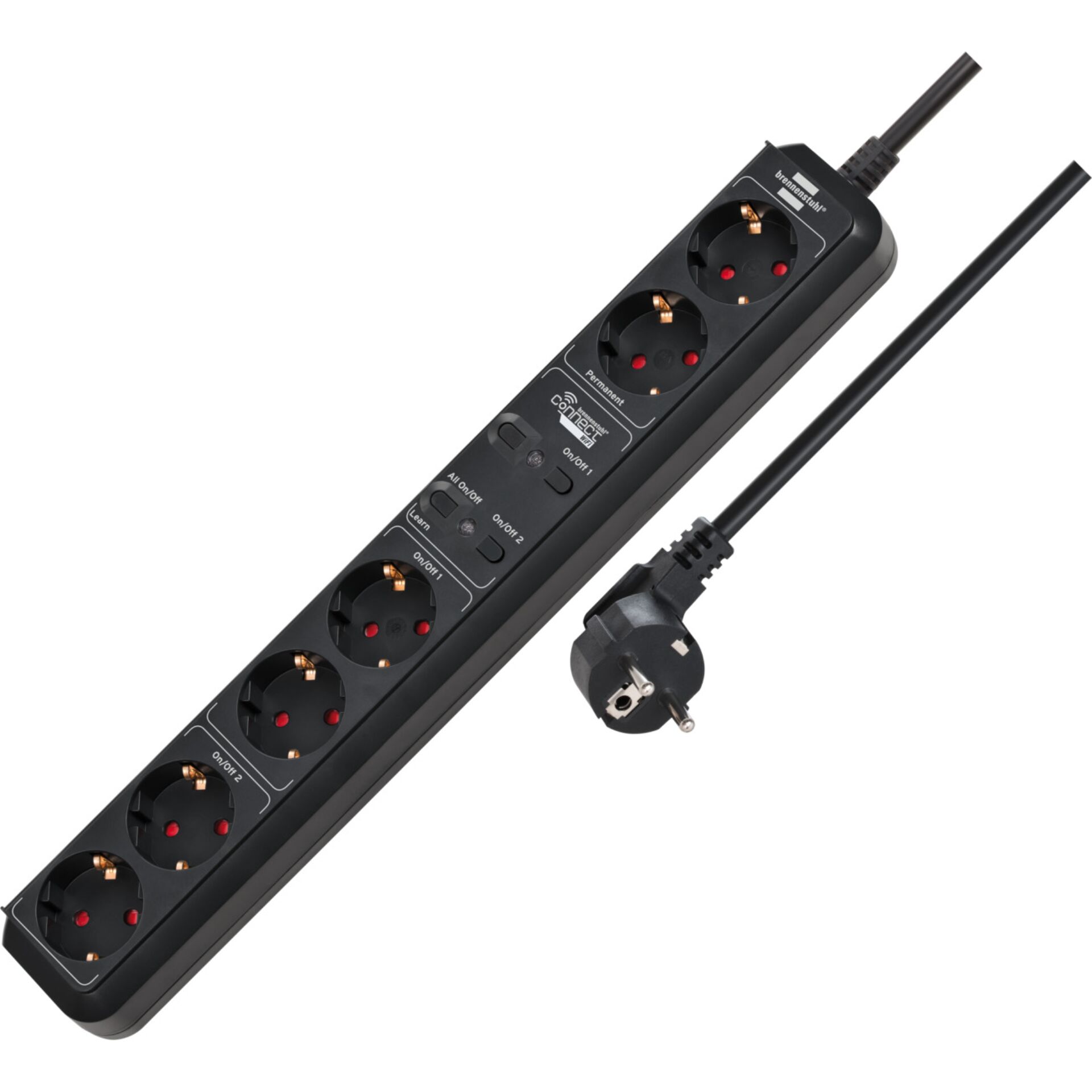 Brennenstuhl Eco-Line WiFi 6-fold Socket Line 1.5m