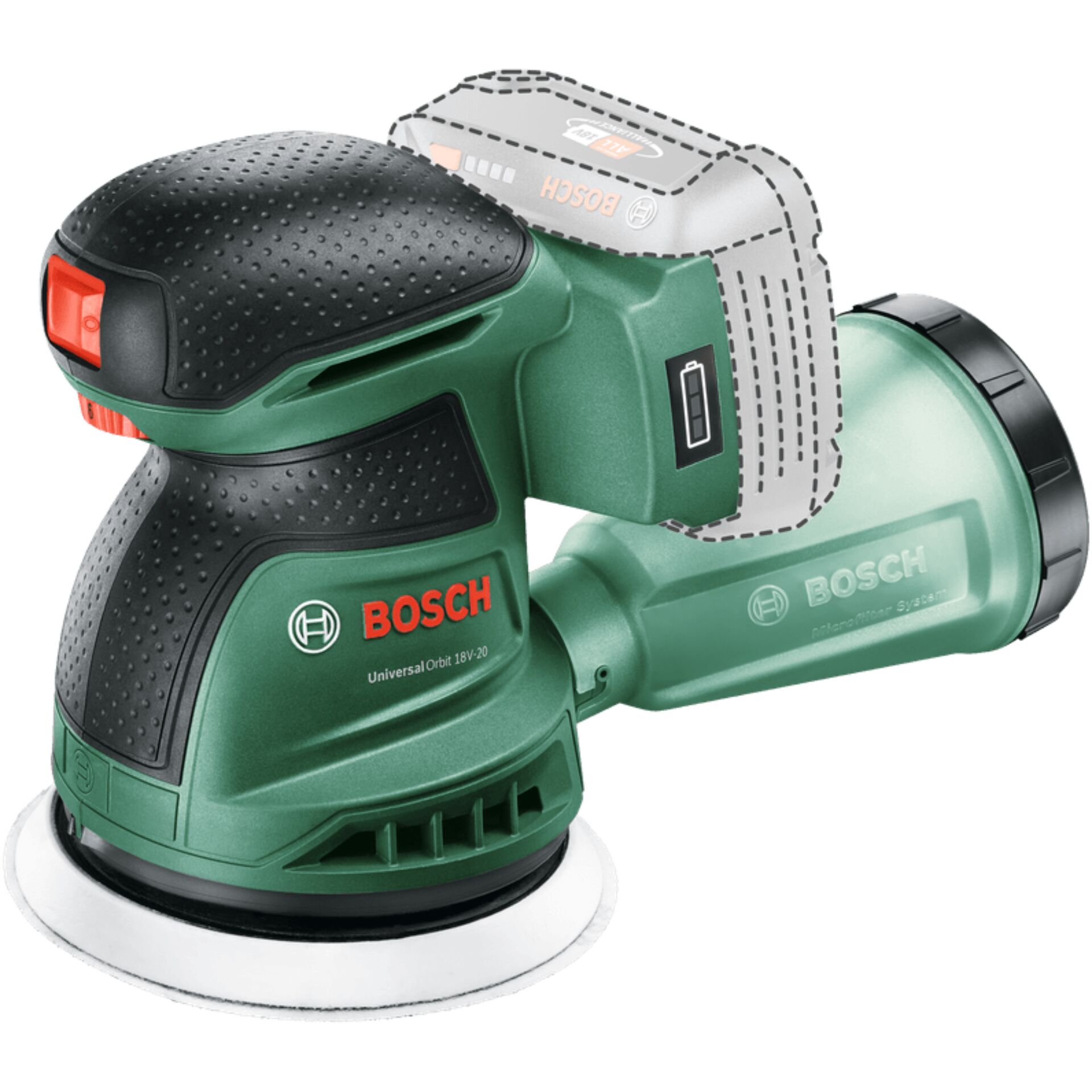 Bosch UniversalOrbit 18V-20 Cordless Random Orbit Sander