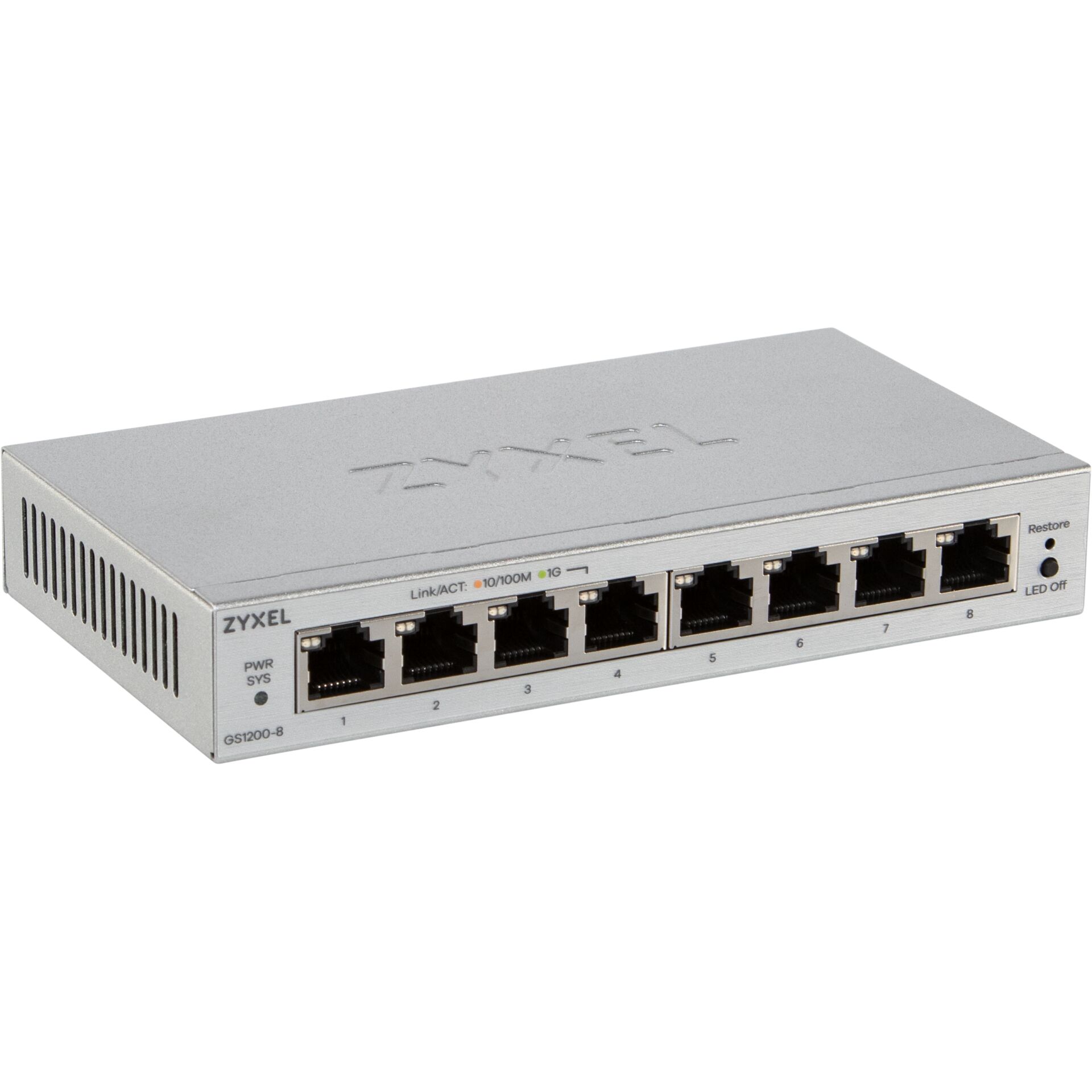 Zyxel GS1200-8V3 8 Port Smart Managed Gb Switch