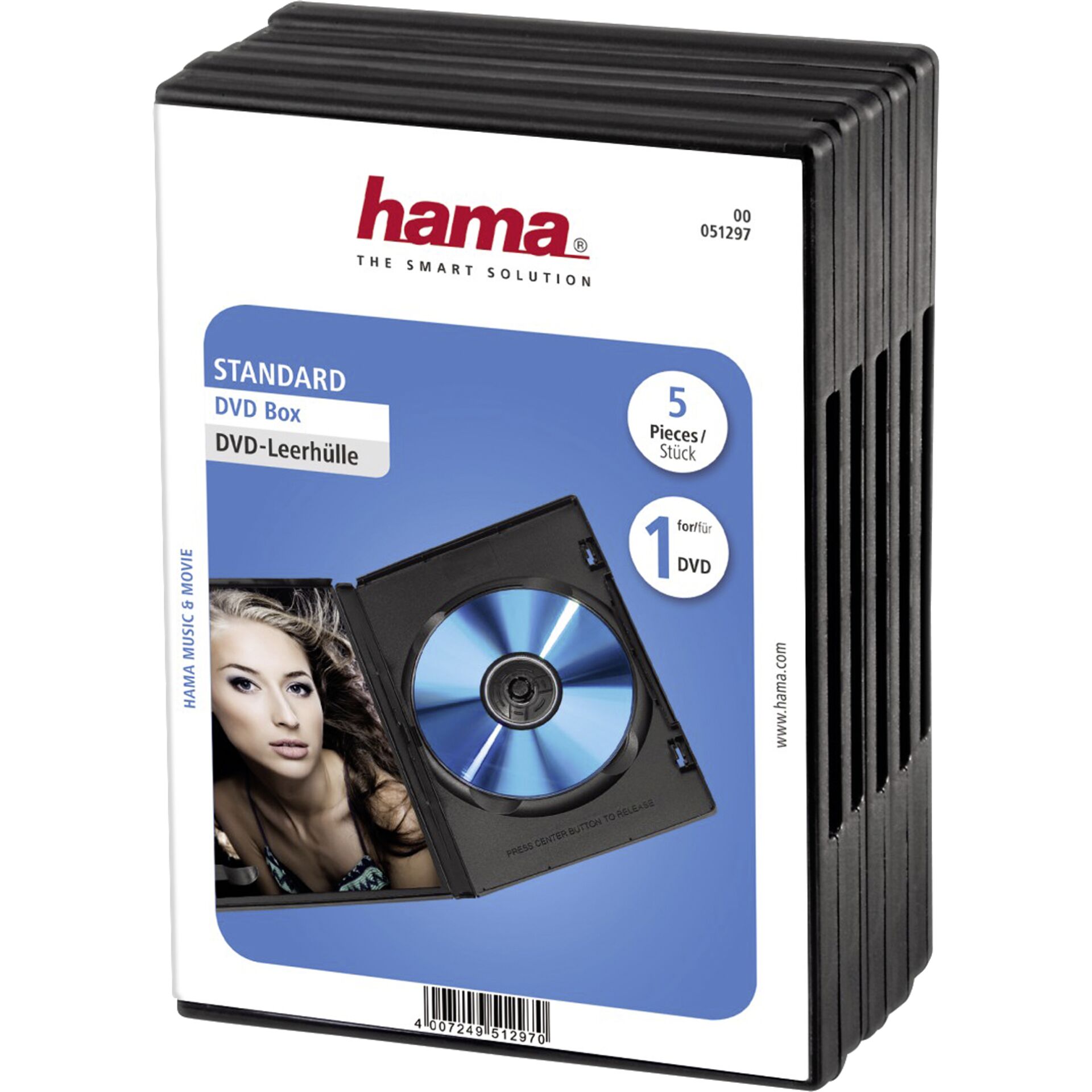 Hama DVD-sleeves 5-Pack black 51297