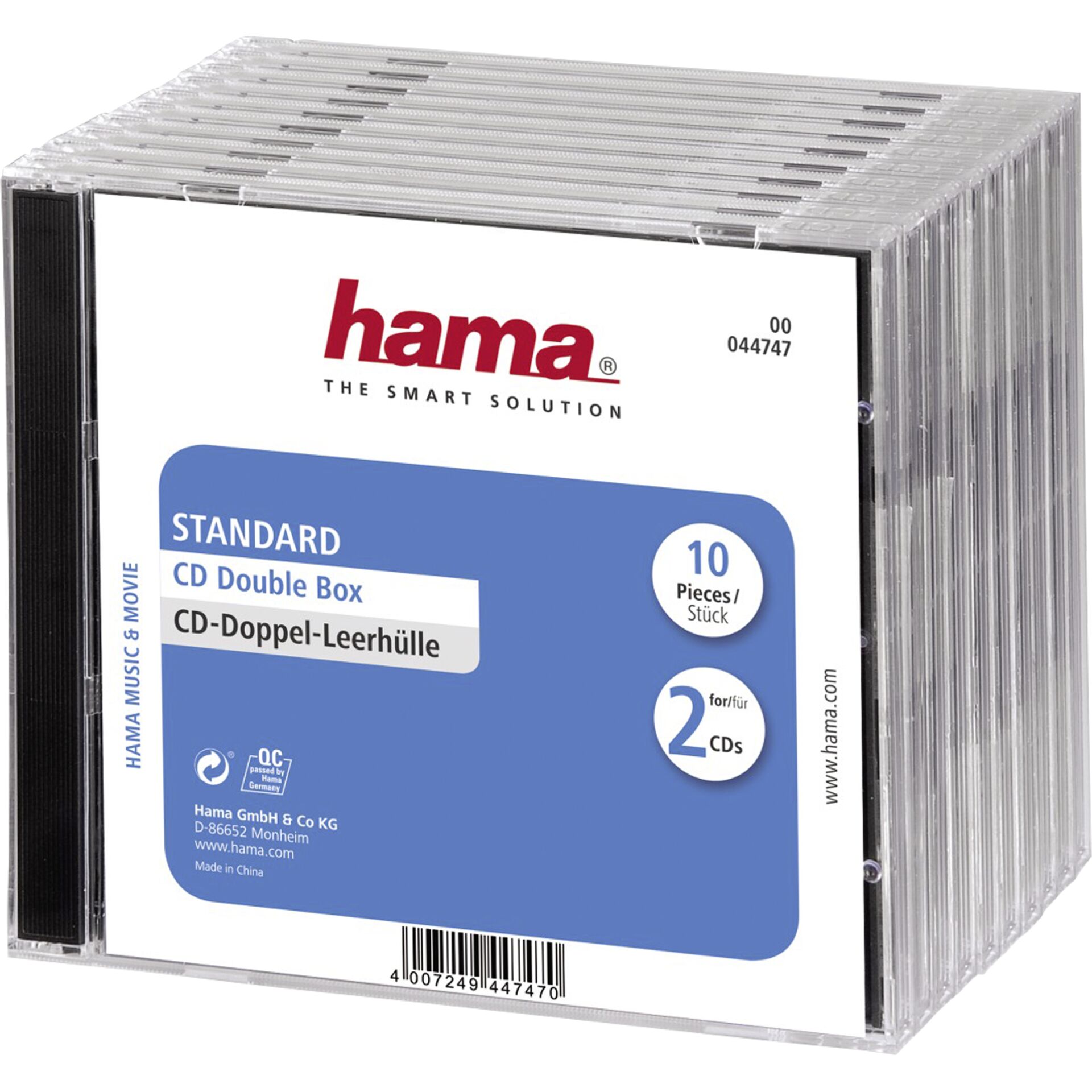 Hama CD Double Box 10pcs Jewel-Case 44747
