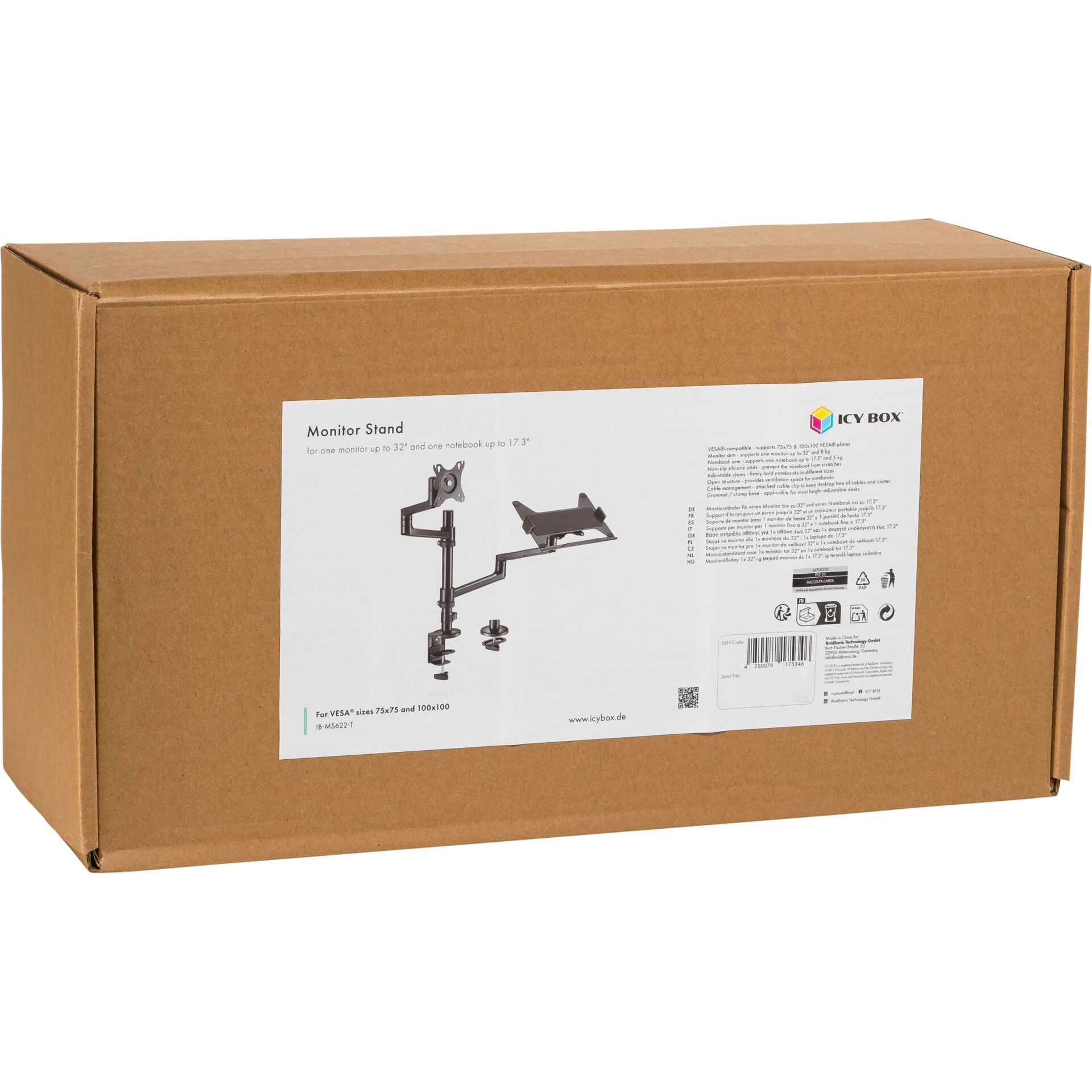 ICY BOX IB-MS622-T Monitor Stand for One Monitor