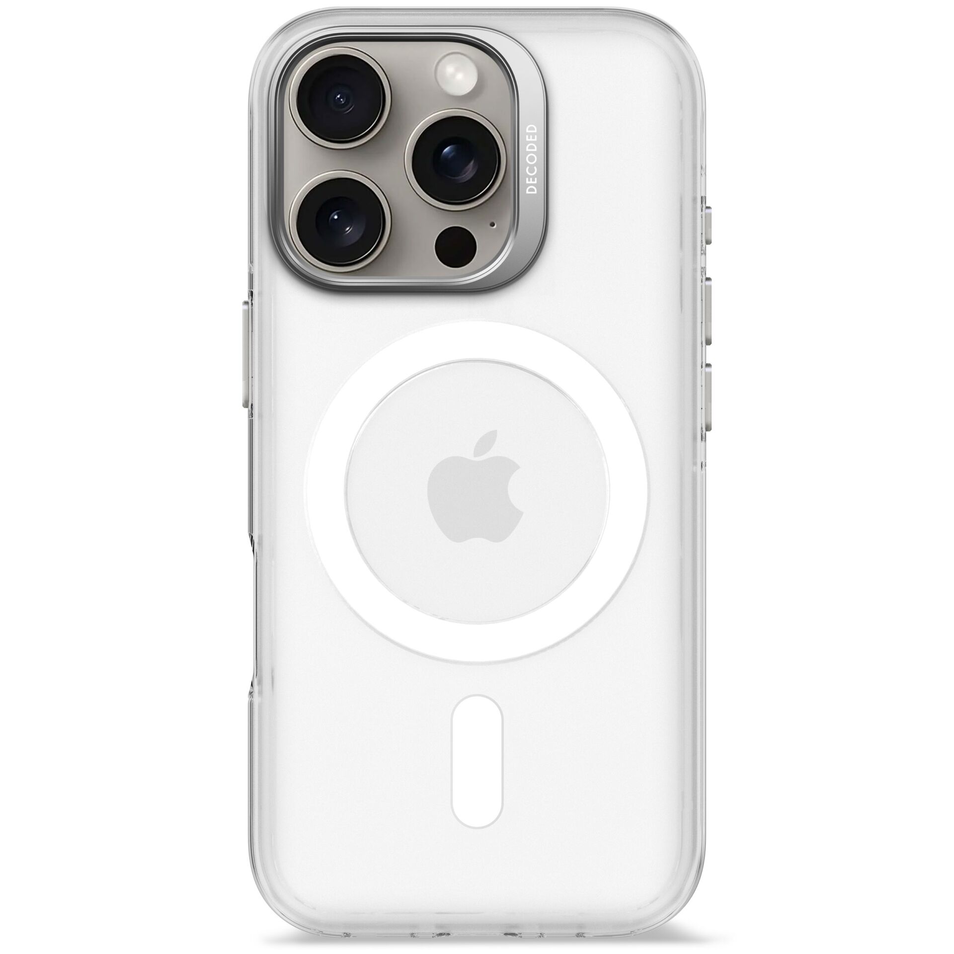 Decoded Recycled Resin Backc. iPhone 16 Pro Transparent White