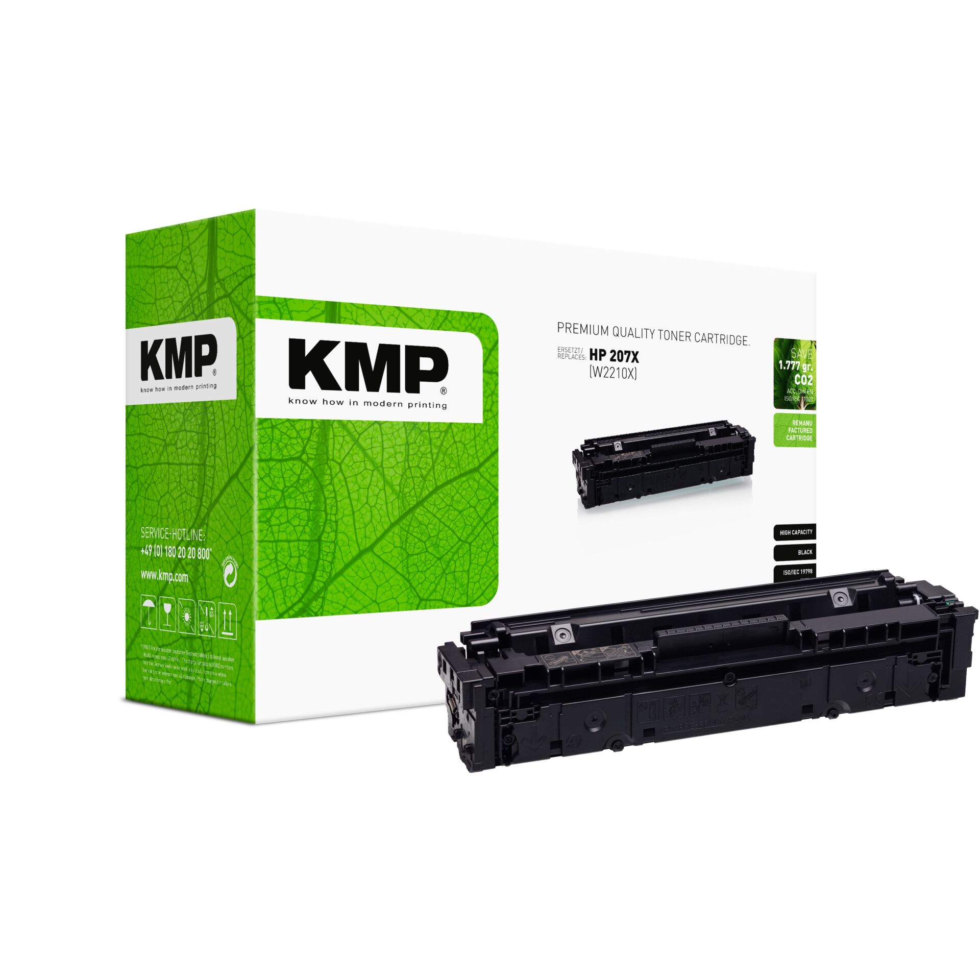 KMP Toner black comp.with HP W 2210 X No. 207 X