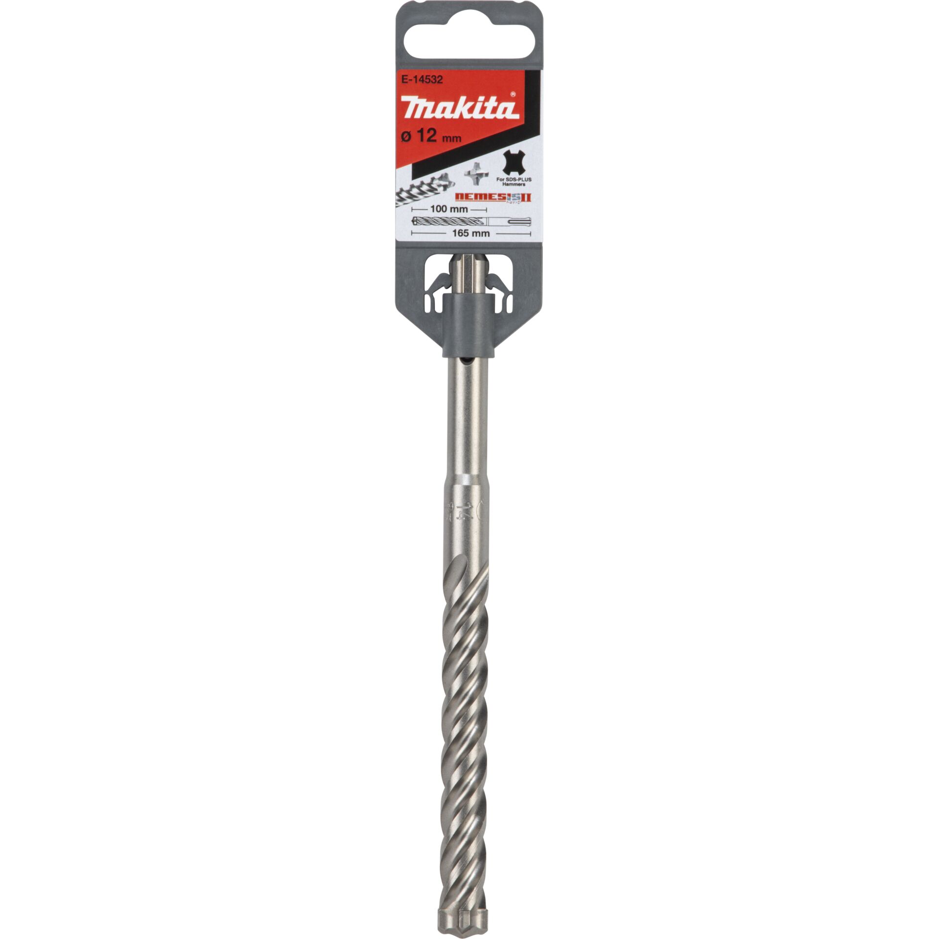 Makita NEMESISII SDS-PLUS Drill Bit 12x165