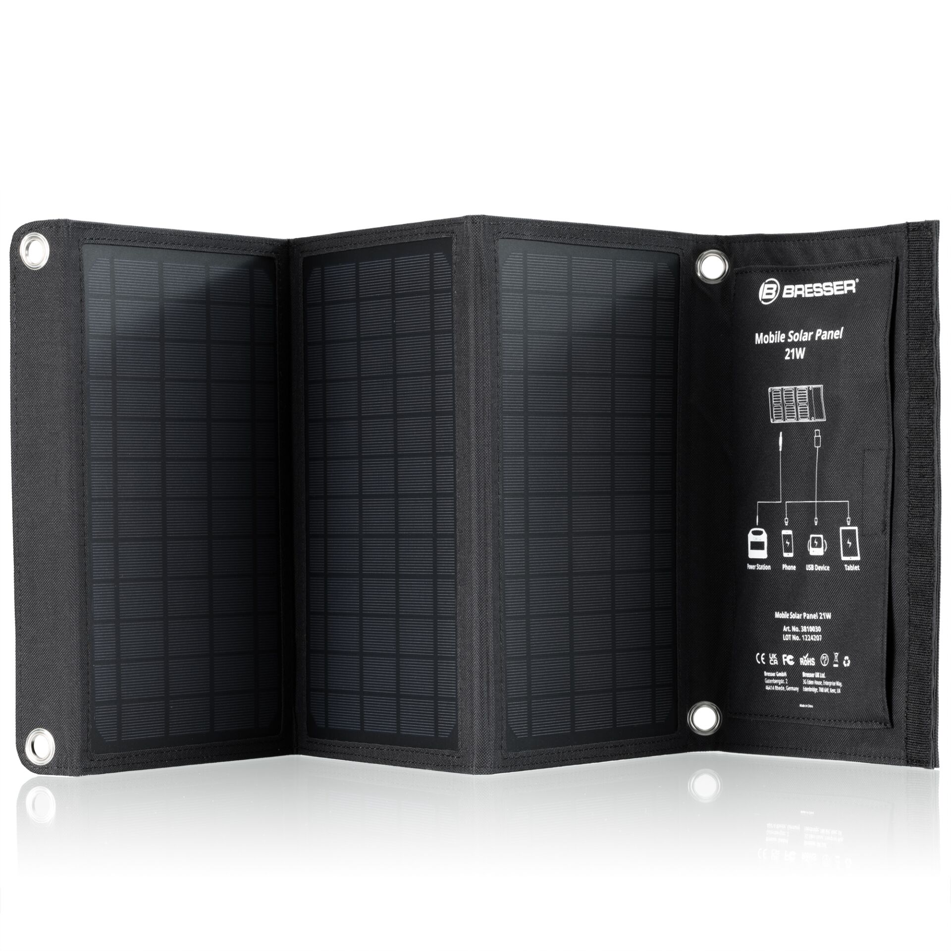 Bresser Mobile Solar Panel 21W with USB