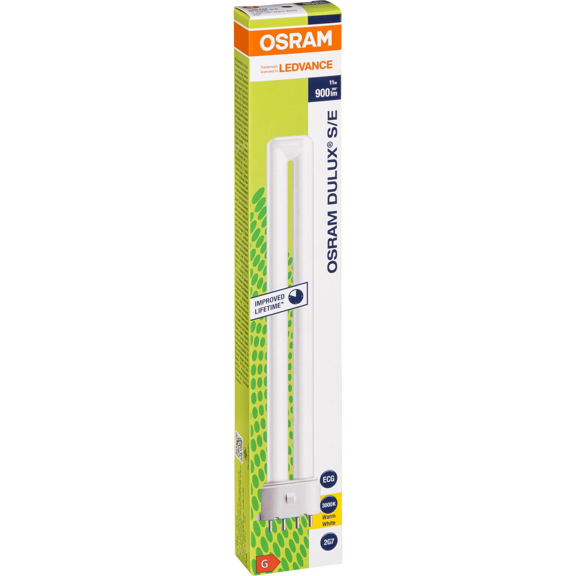 Osram DULUX S/E Energy-saving Lamp 11W/830 2G7 FS1