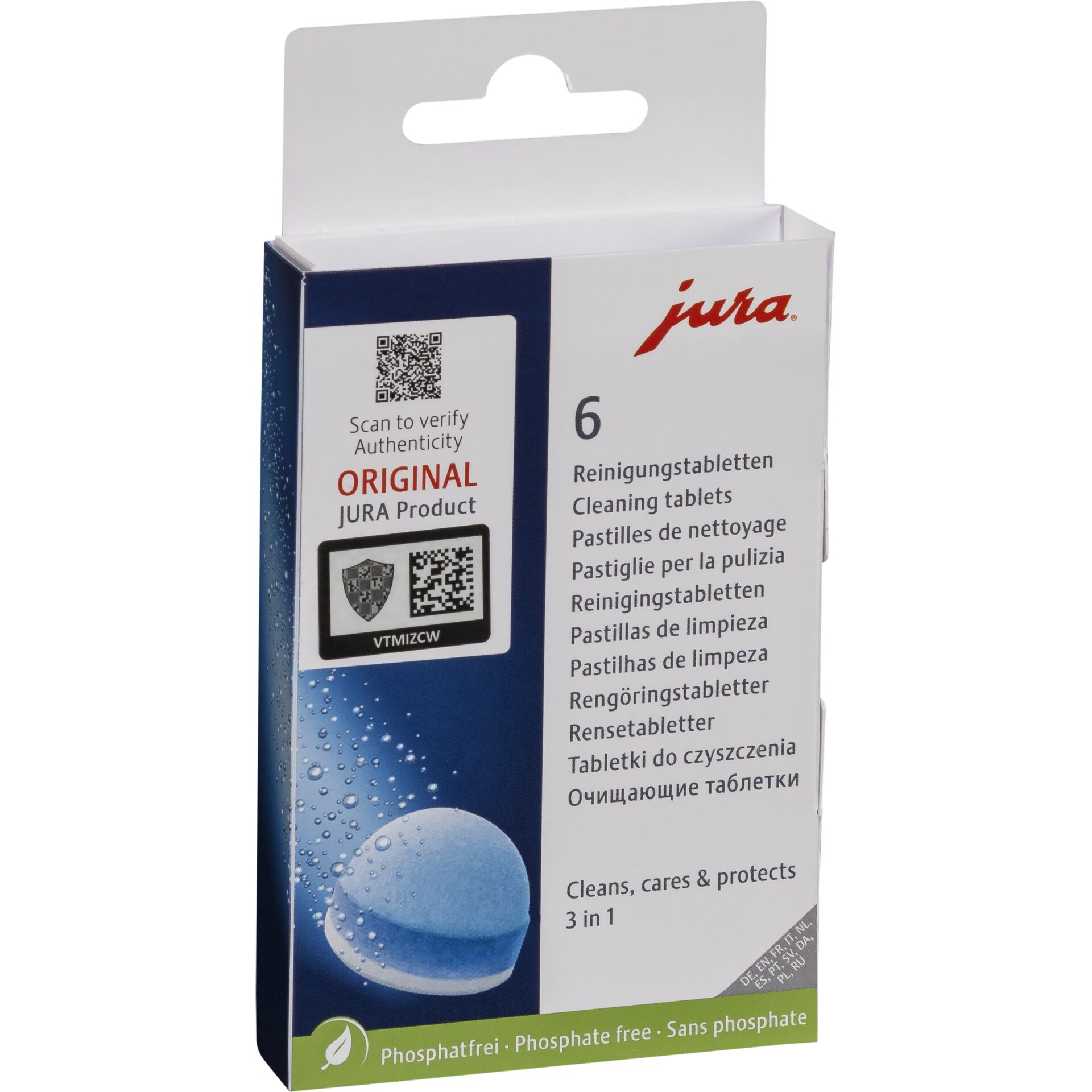 JURA 3-Phase Cleaning Tablets 6 pcs.