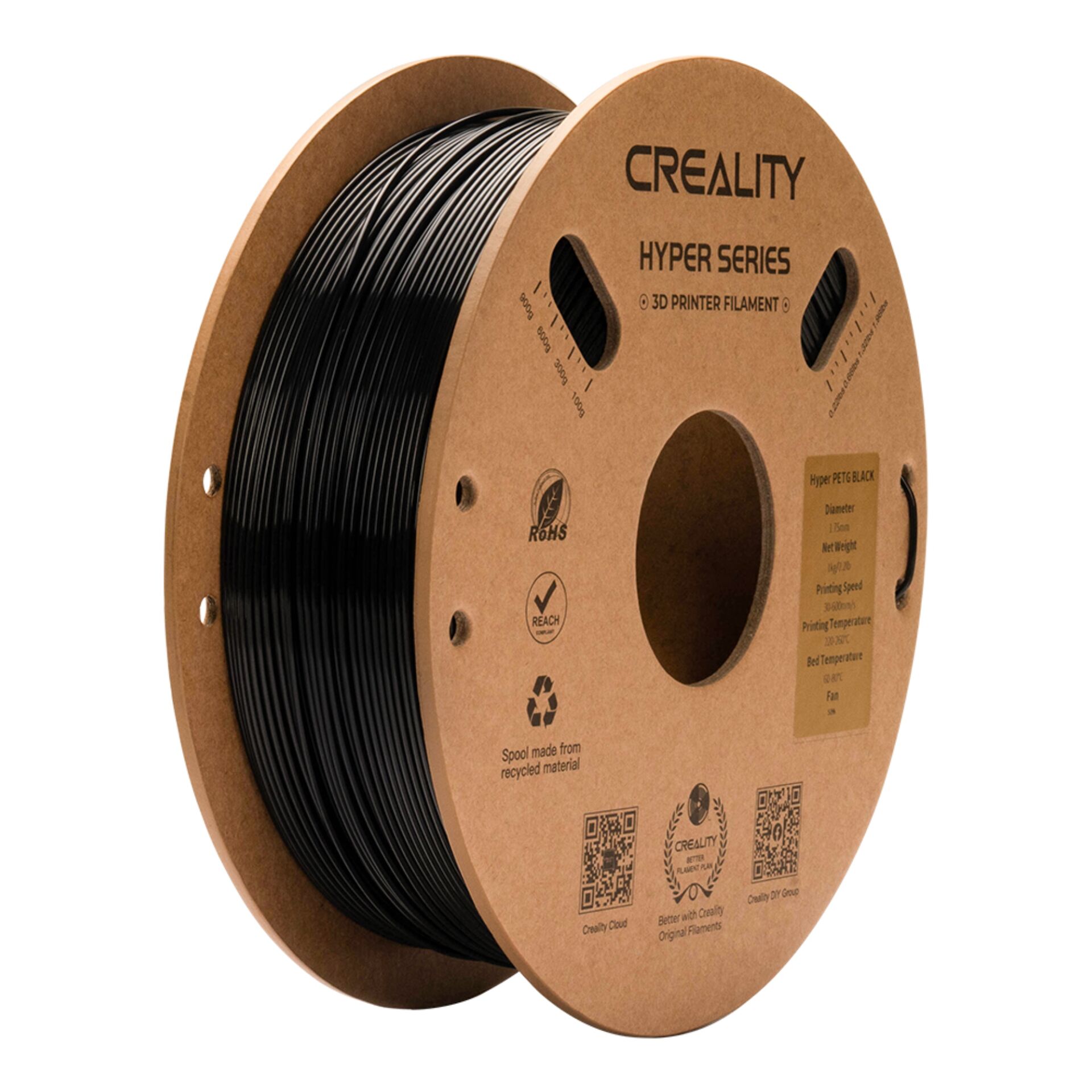 Creality Filament Hyper PETG 1,75 mm 1kg black