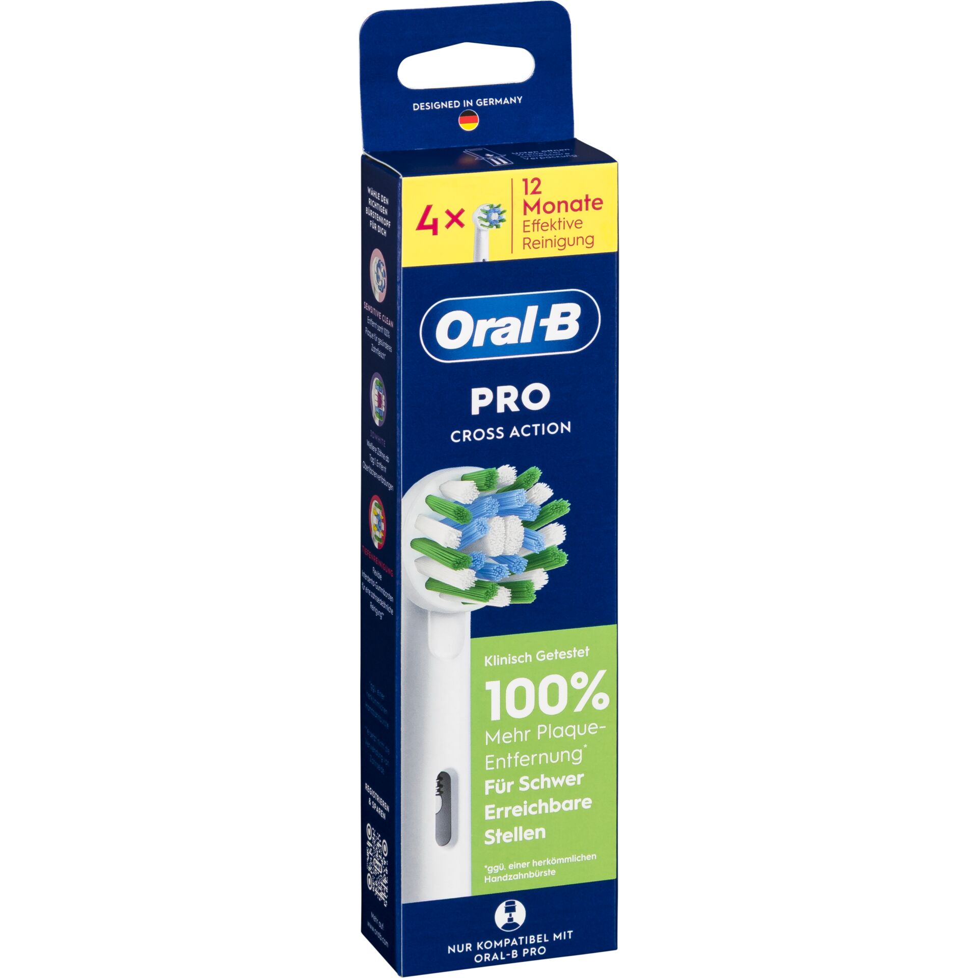 Oral-B Toothbrush Heads Pro CrossAction 4 pcs.