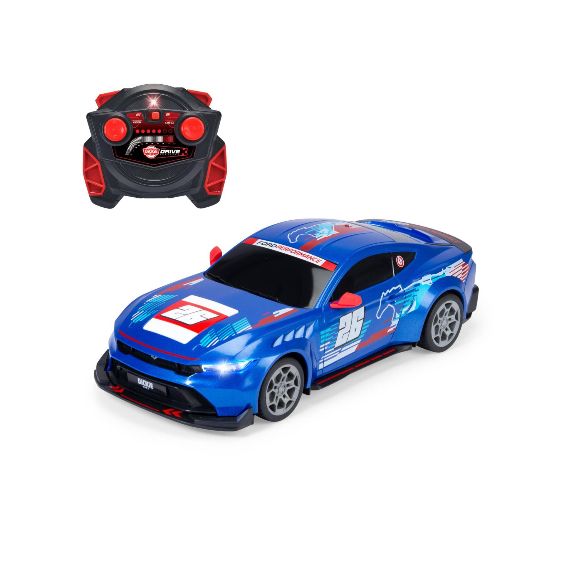 Dickie RC Ford Mustang, RTR 2,4 GHz Customized 201105014