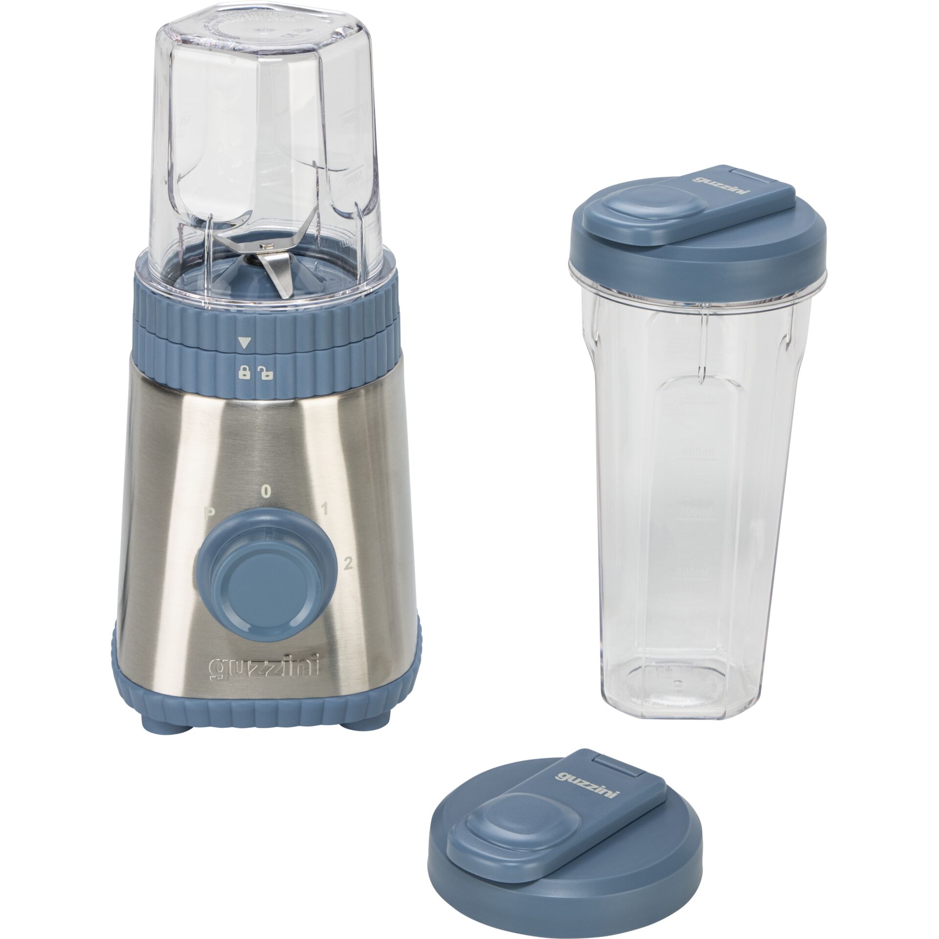Guzzini Sous Chef Mobile Blender ON-THE-GO, navy blue