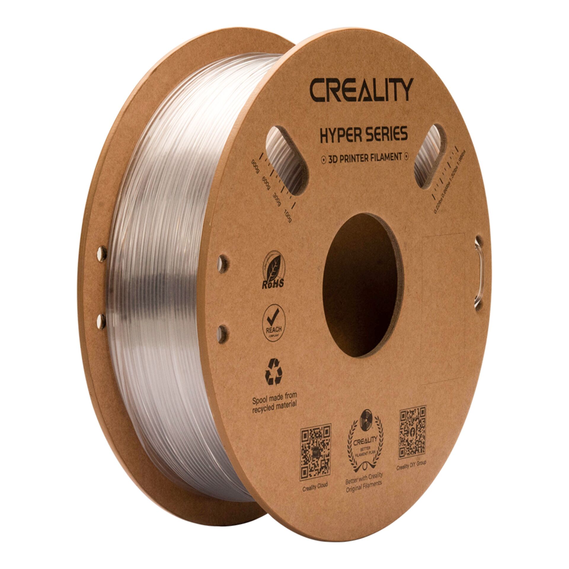 Creality Filament Hyper PETG 1,75 mm 1kg transparent