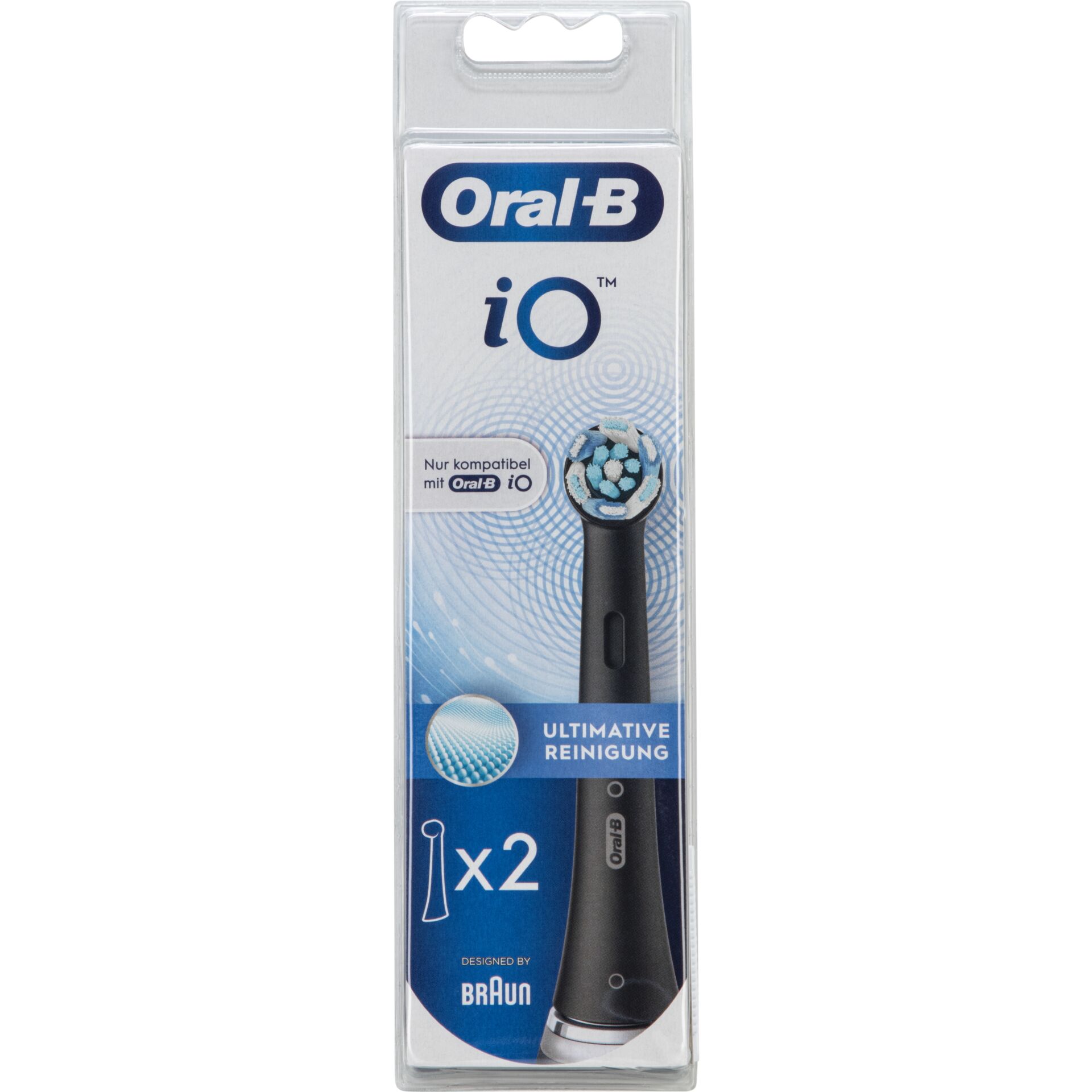 Oral-B iO Toothbrush Heads Ultimate Cleaning 2pcs black