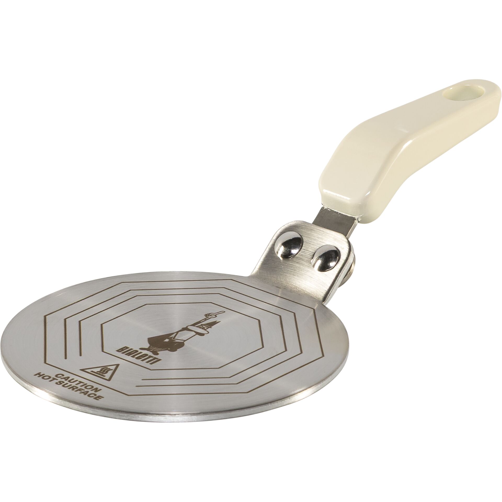 Bialetti Induction Cooking Plate 13cm, cream