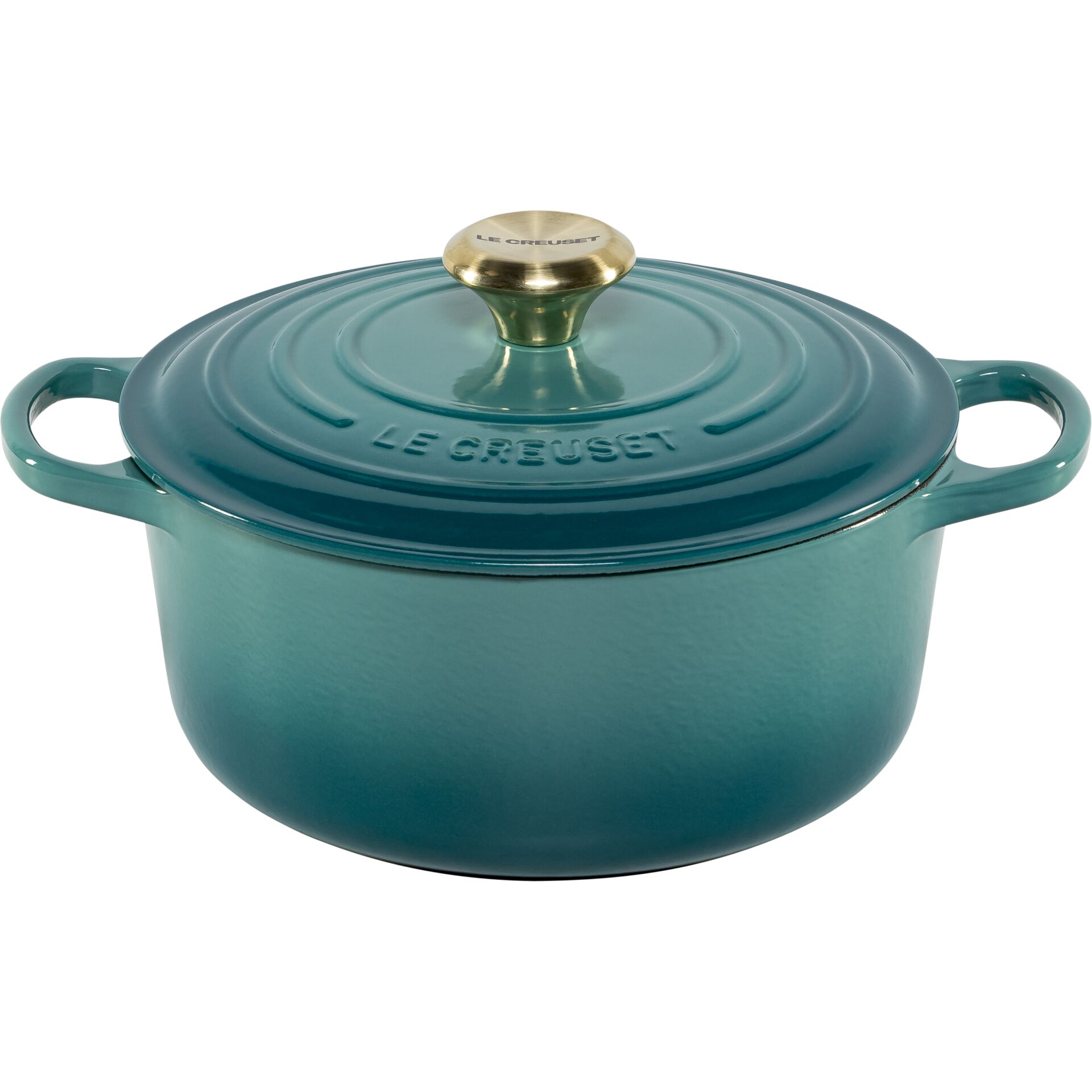 Le Creuset Signature Casserole round 24 cm bleu riviera