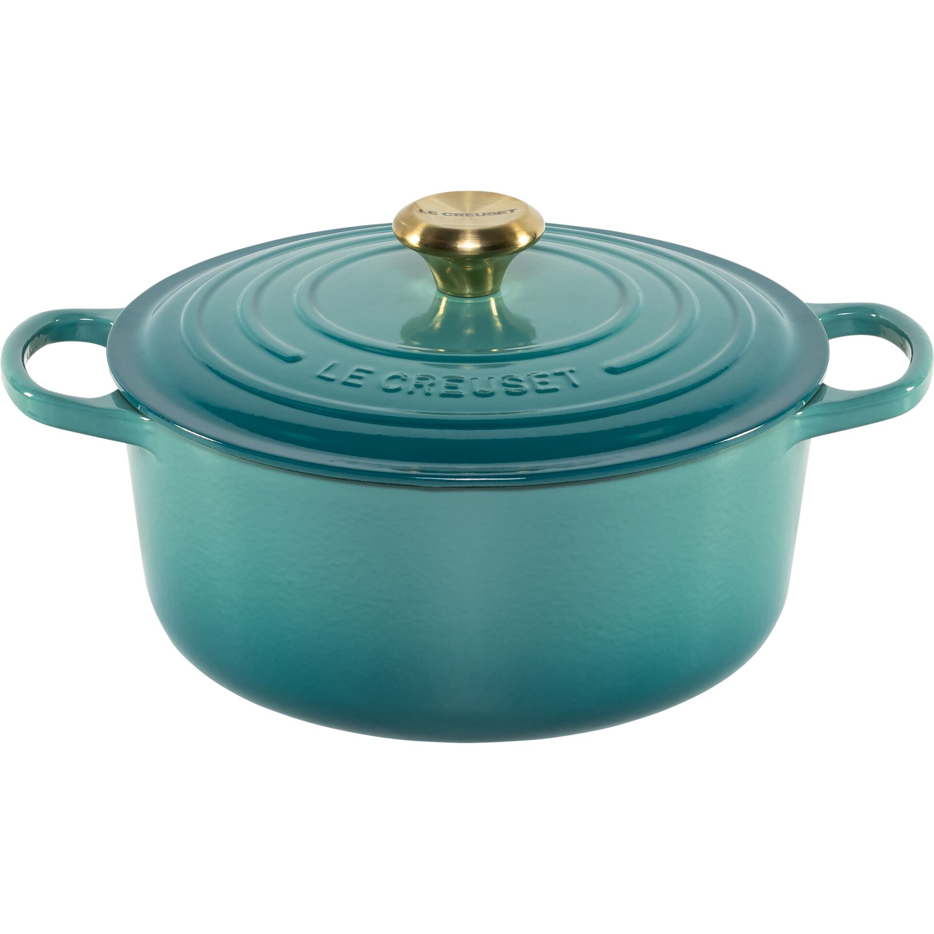 Le Creuset Signature Casserole round 26 cm bleu riviera