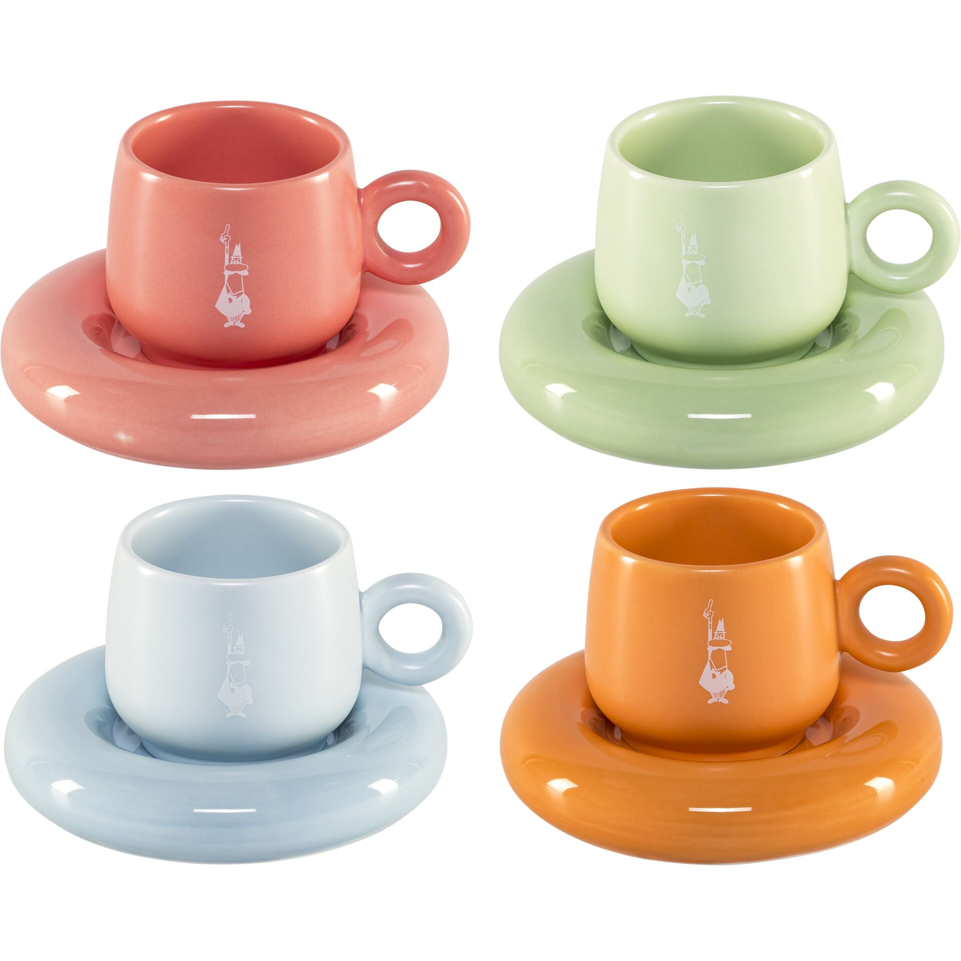Bialetti Set 4 Cups incl. Saucers mercato della frutta