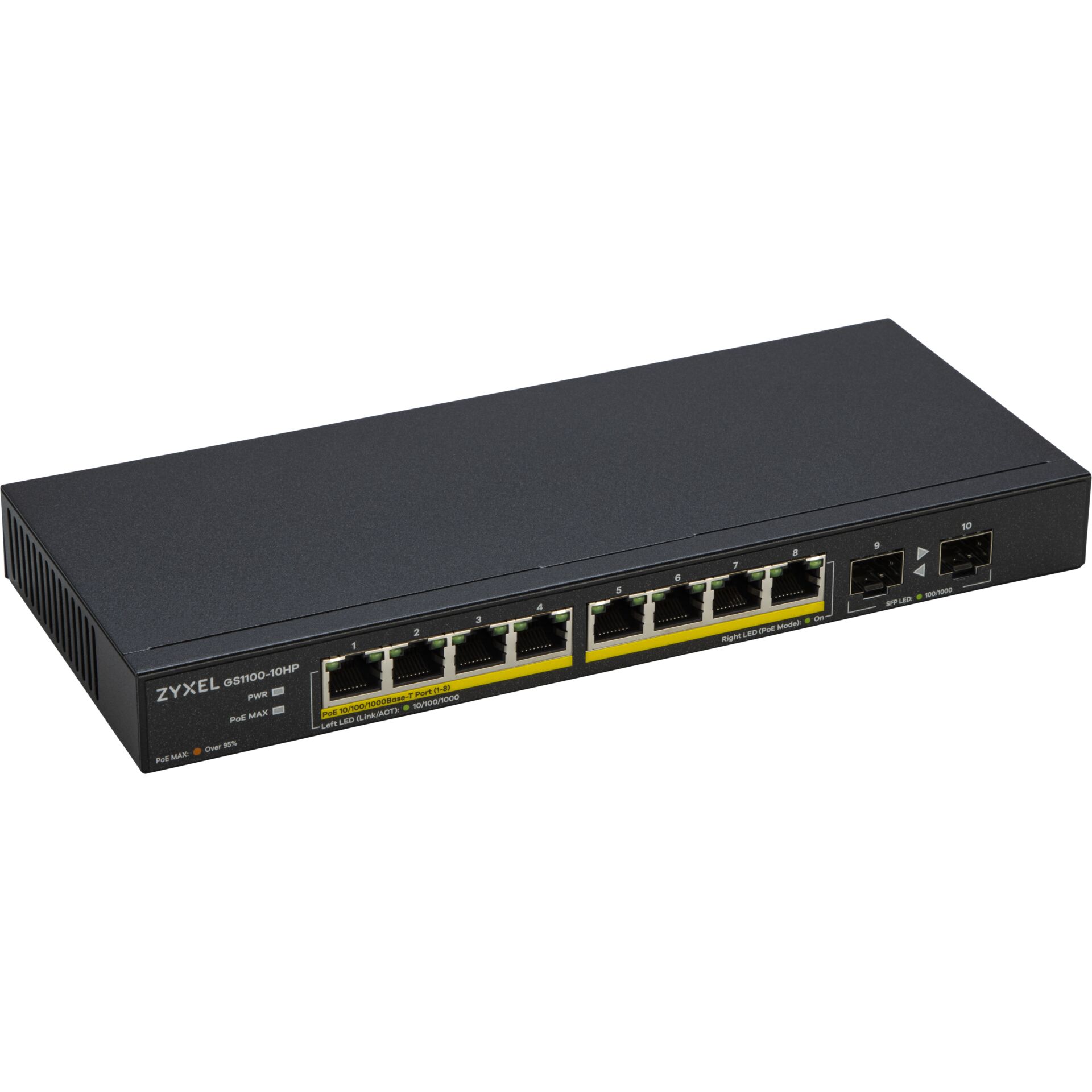Zyxel GS1100-10HP V2 8-Port Unmanaged PoE Switch