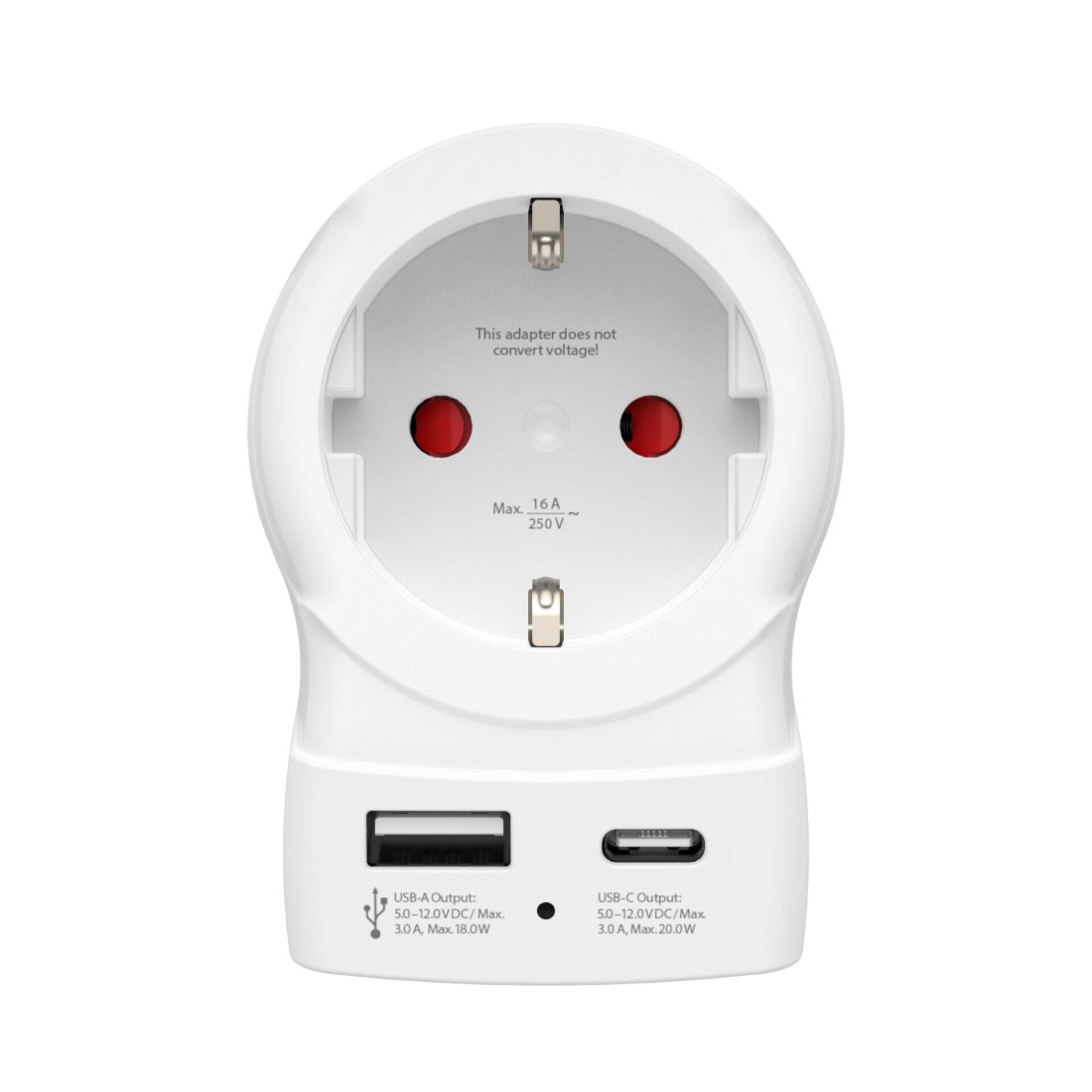 Hama Travel Adapter EU to UK USB-C (PD), 20 W