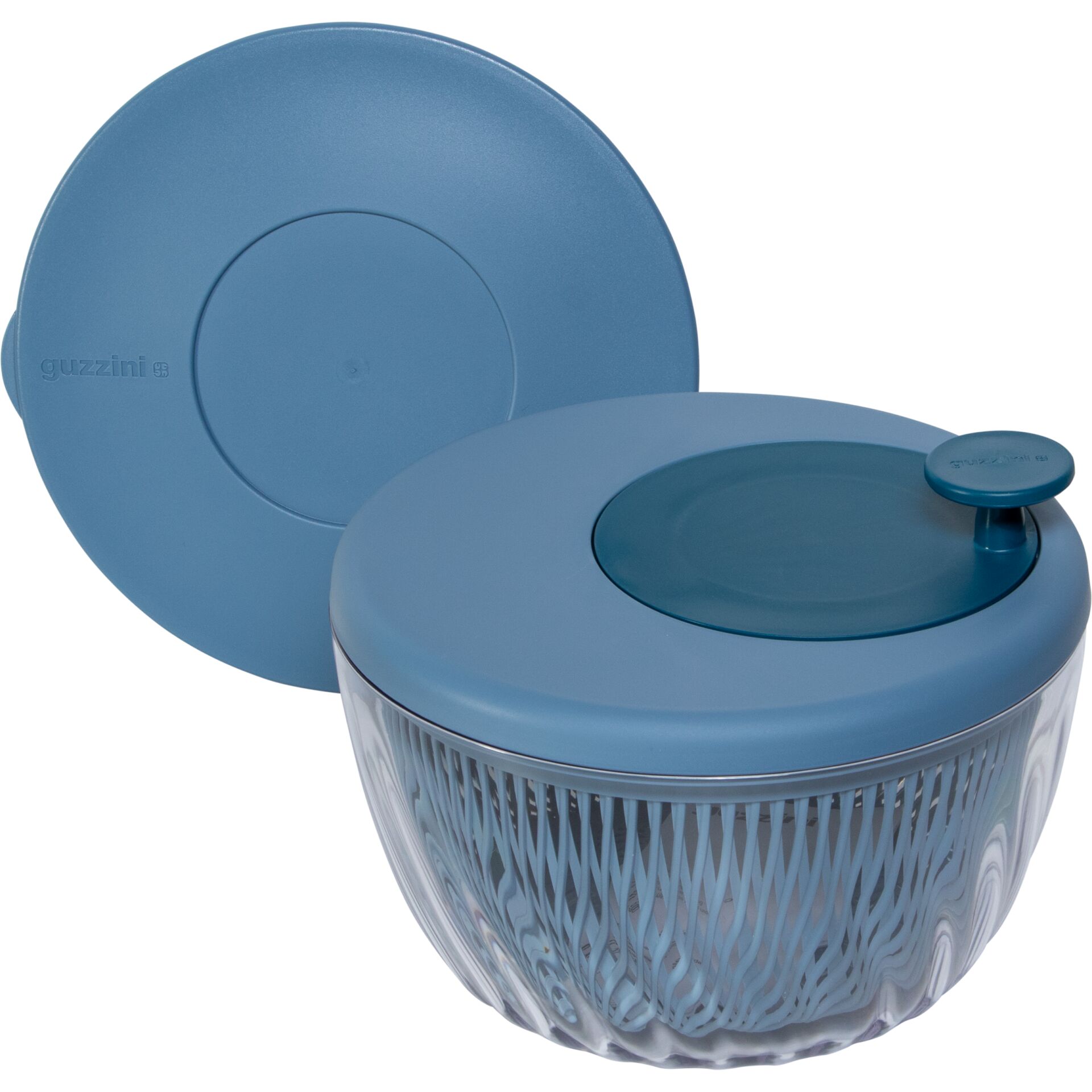 Guzzini Salad Spinner Spin&Store, Deep Air blue