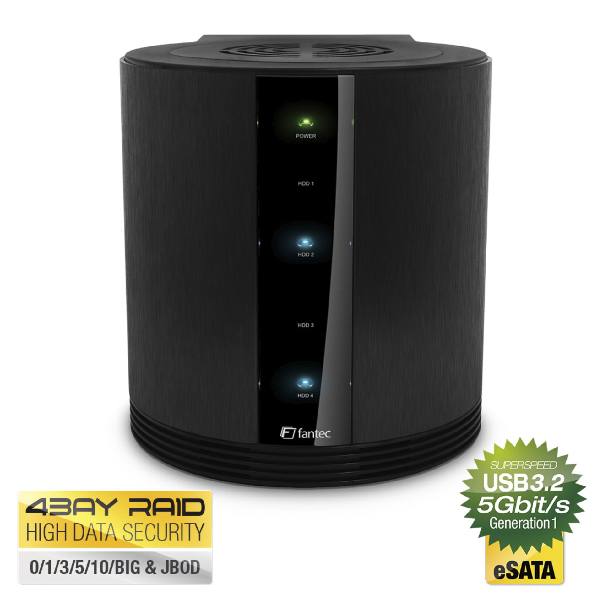 FANTEC SQ-35RU3e black 4x3,5 SATA RAID HDD