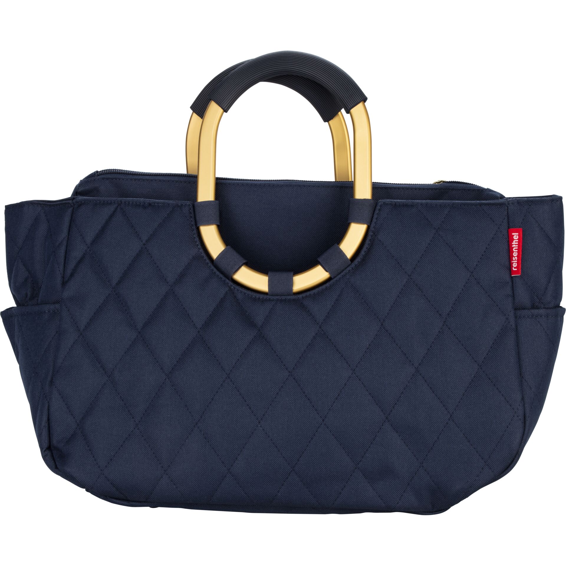 Reisenthel loopshopper M frame rhombus midnight gold