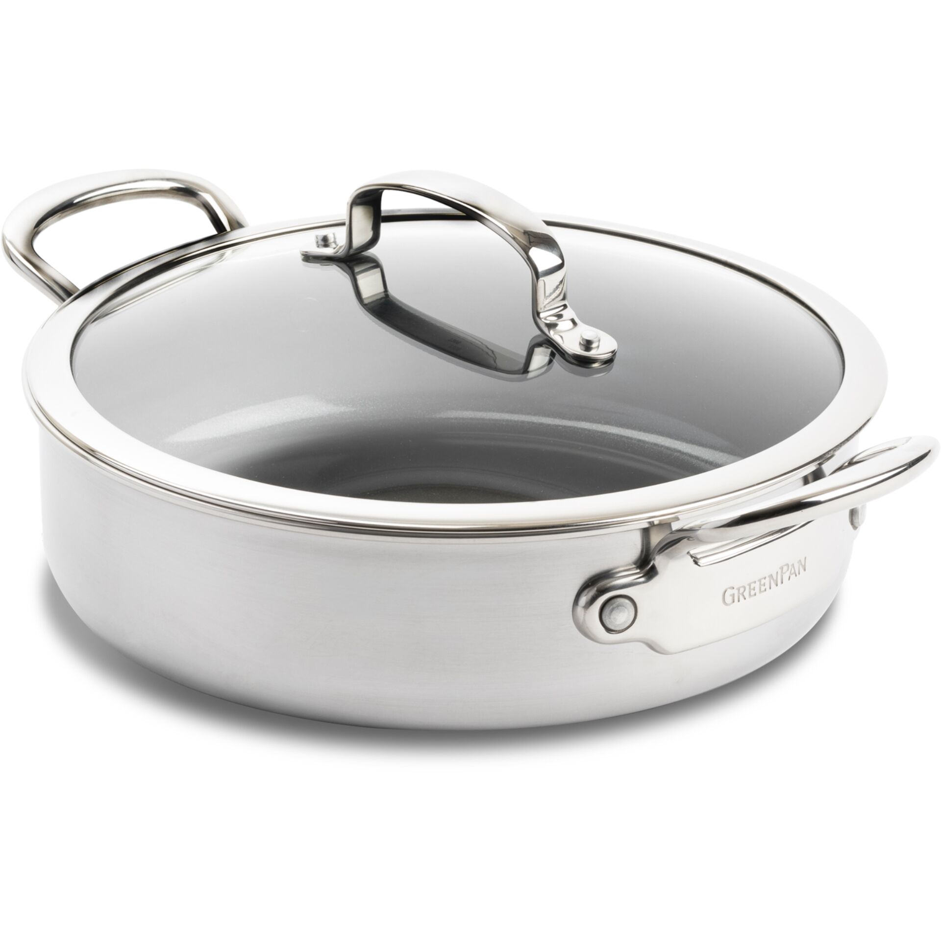 GreenPan Premiere Casserole 26 cm Stainless Steel