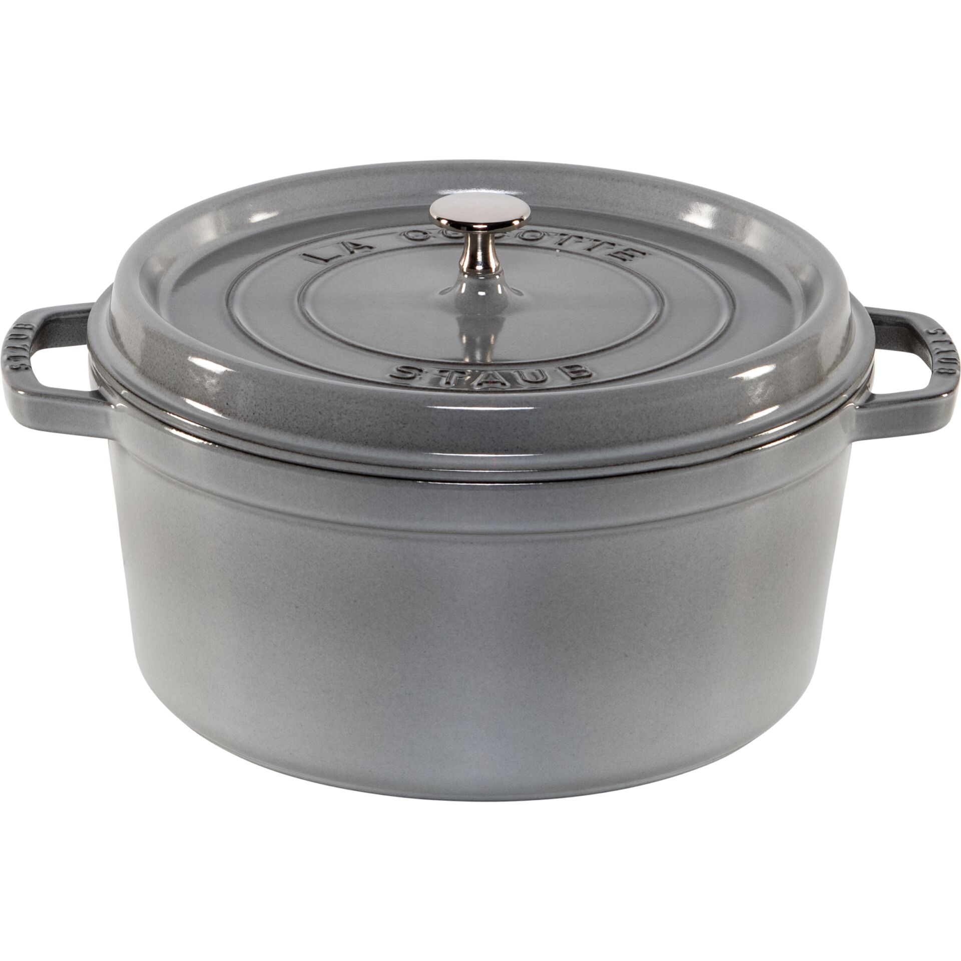 Staub La Cocotte 28cm Round Cast Iron, Graphite Grey