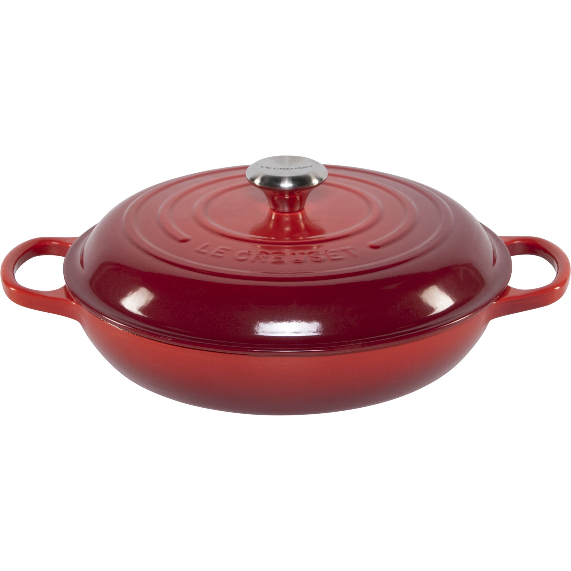 Le Creuset Gourmet Casserole Shallow 30 cm cerise