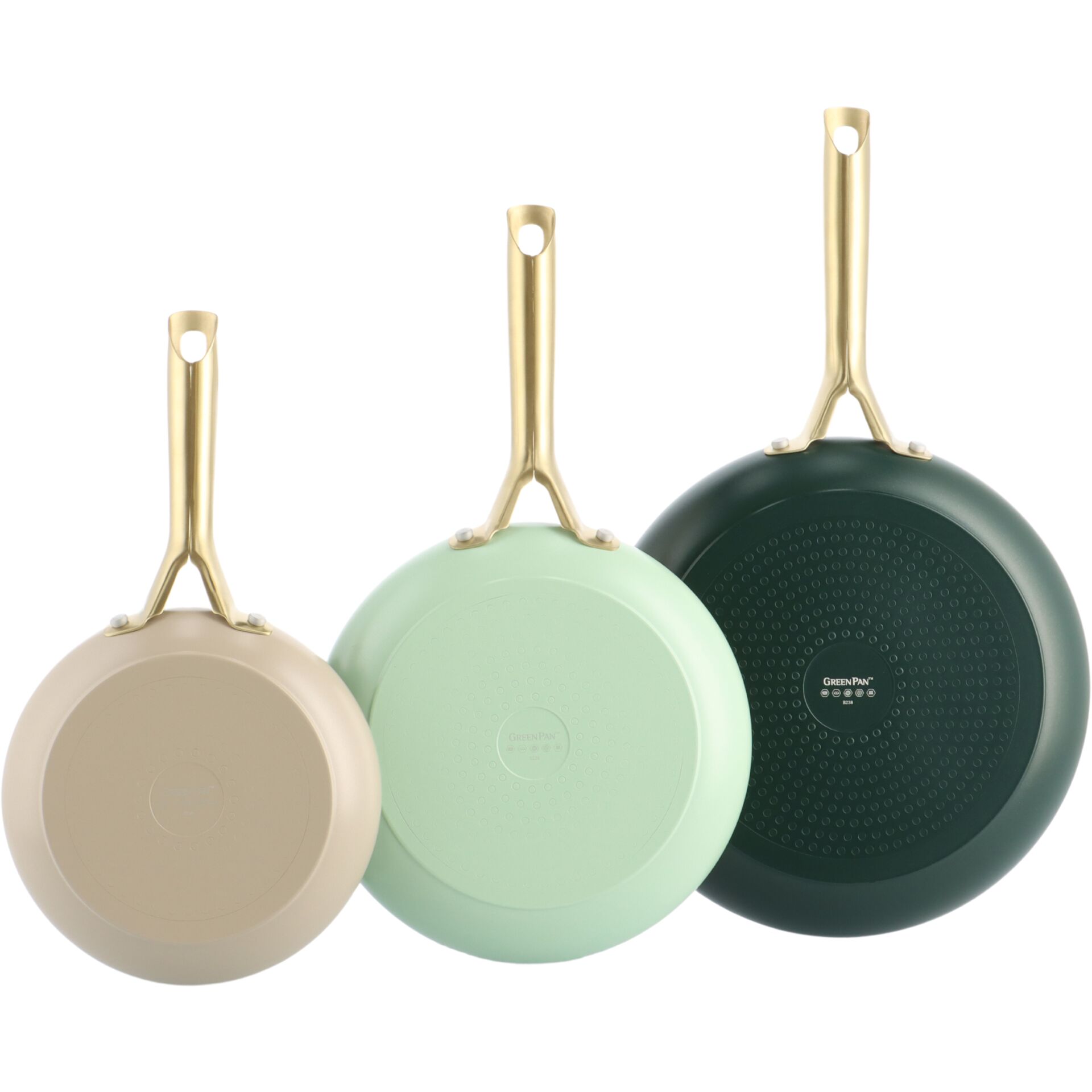 GreenPan Shades Frying Pan Set 3-Piece 20+24+28cm Natural
