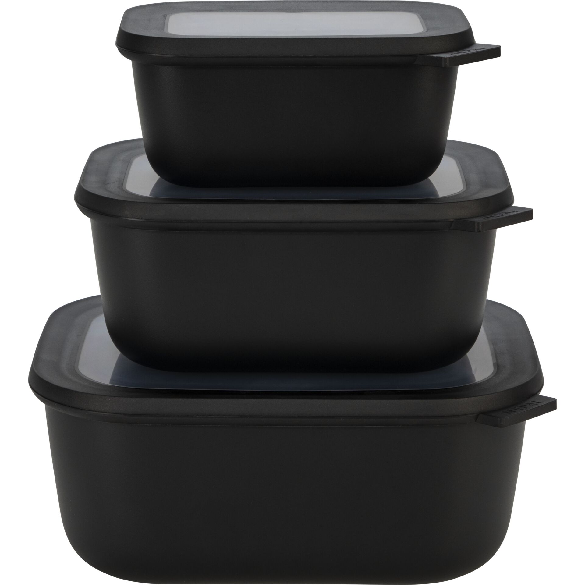 Mepal Cirqula Multi-Bowl Set 3-pcs, nordic black