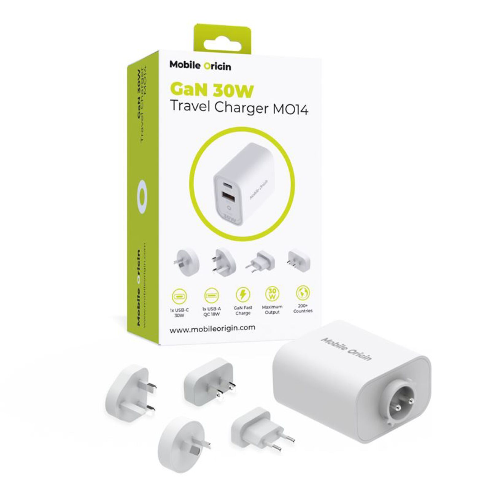 Mobile Origin 30W Travel Charger MO14 EU/USA/UK/AUS