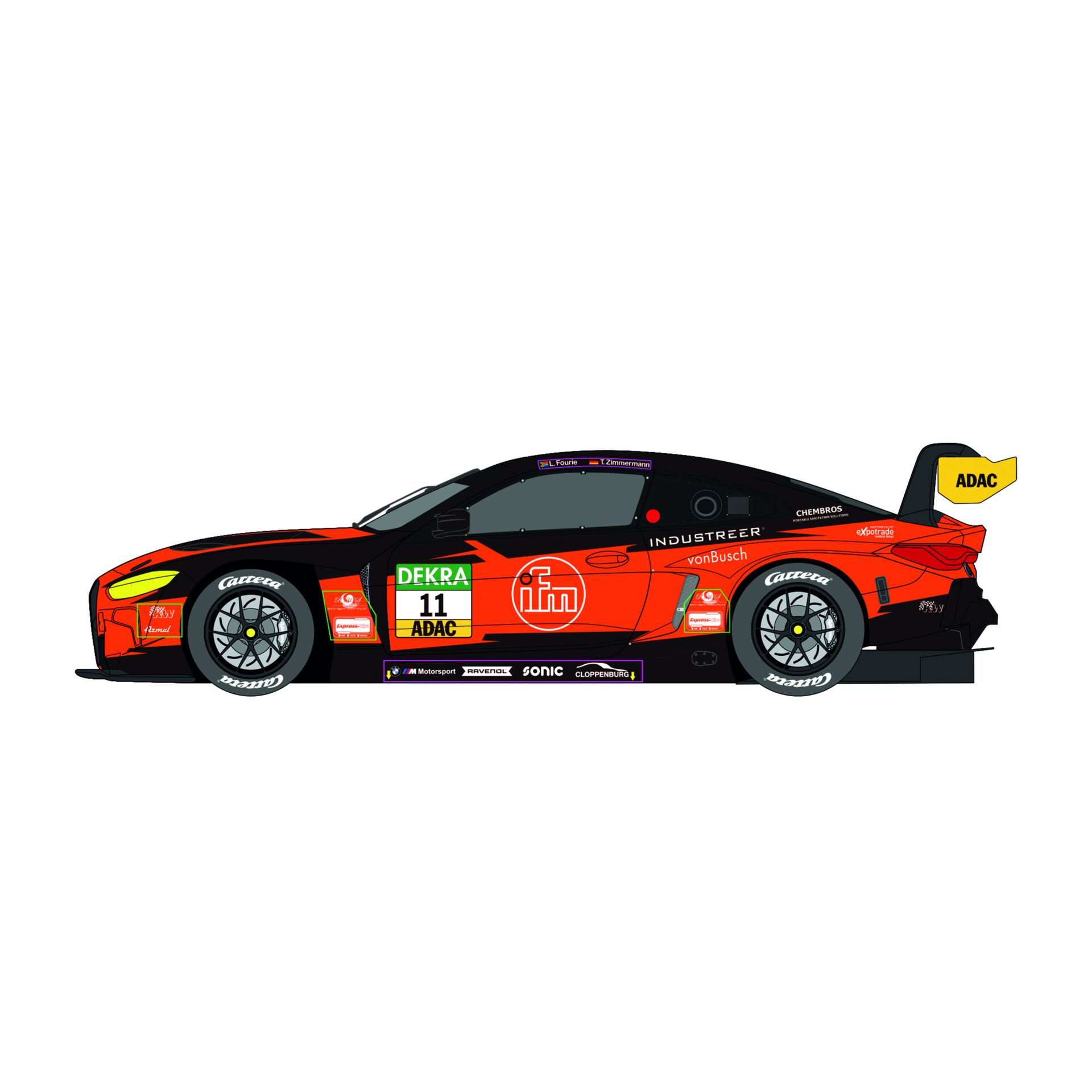 Carrera Digital 132 BMW M4 GT3 Performance Motorsport