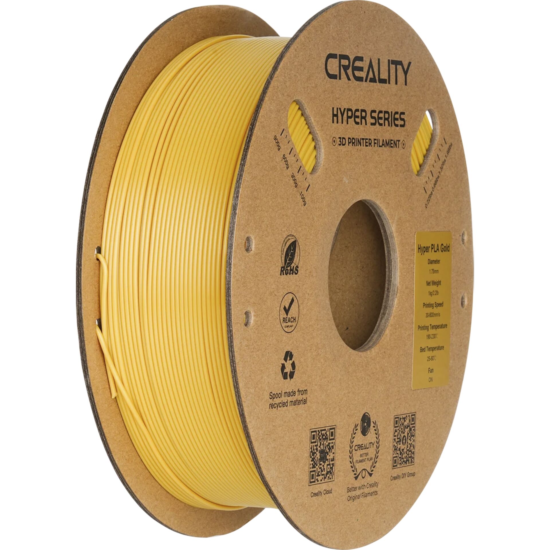 Creality Filament Hyper PLA Gold 1kg