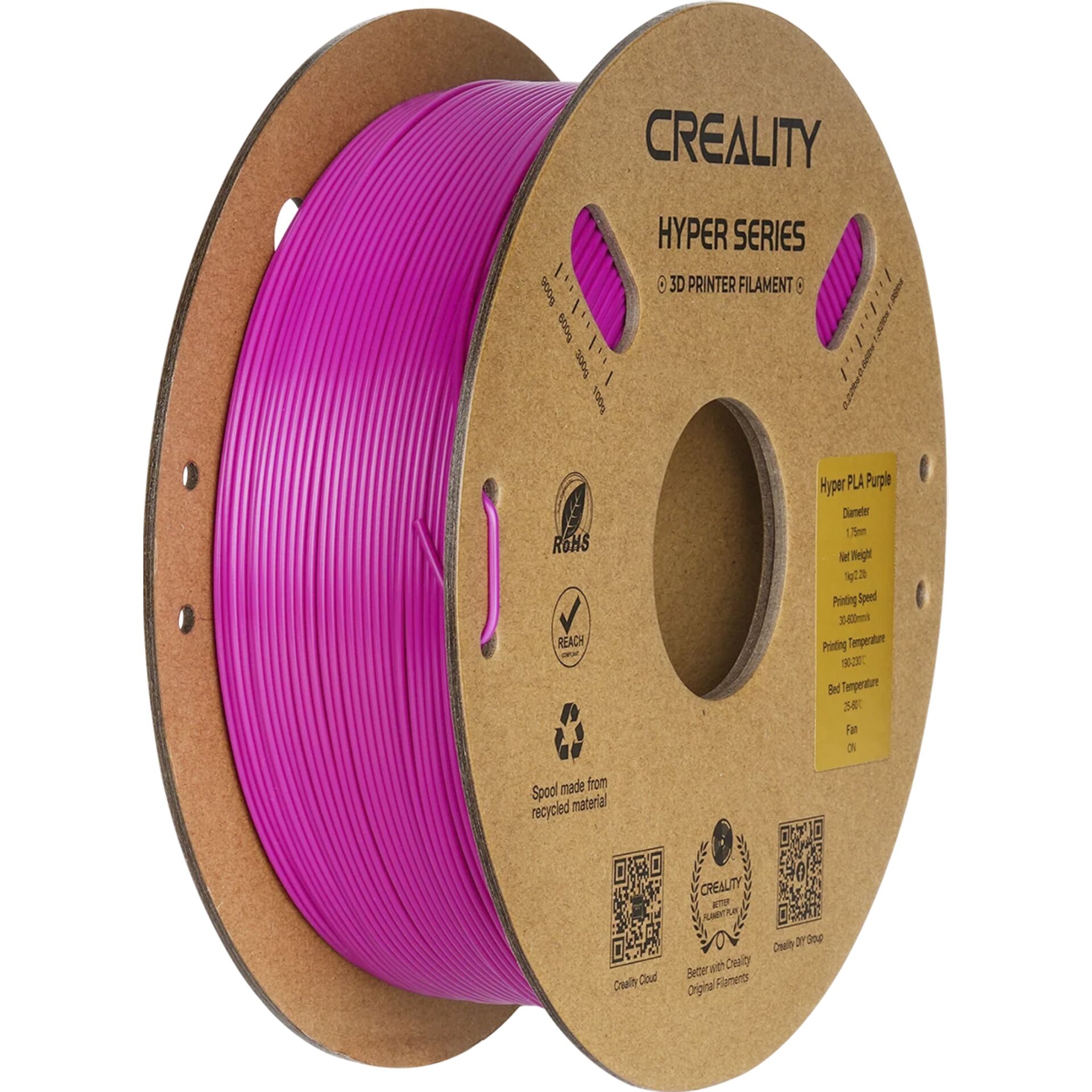 Creality Filament Hyper PLA Purple 1kg